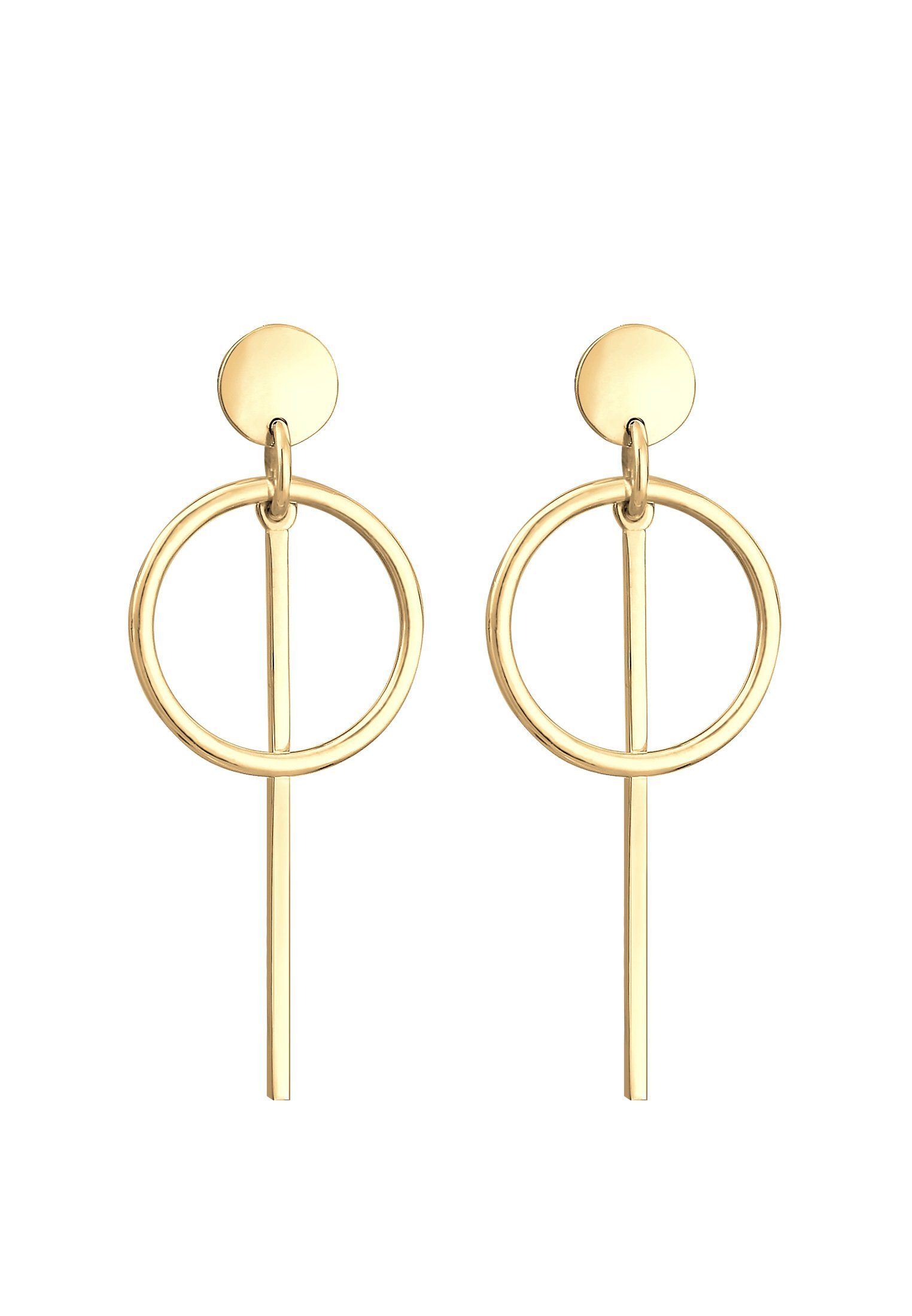 Elli Paar Ohrhänger Hänger Plättchen Kreis Basic 925 Silber günstig online kaufen