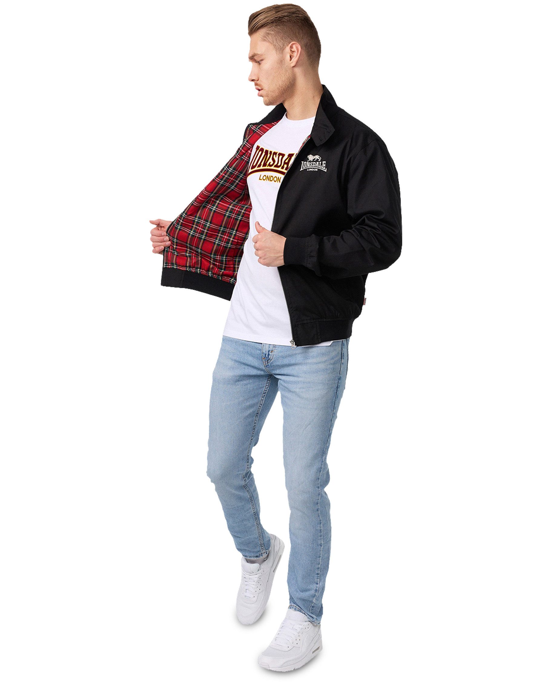 Lonsdale Blusenjacke Harrington (Packung, 1-St., 1 Jacke) Gerippter Kragen