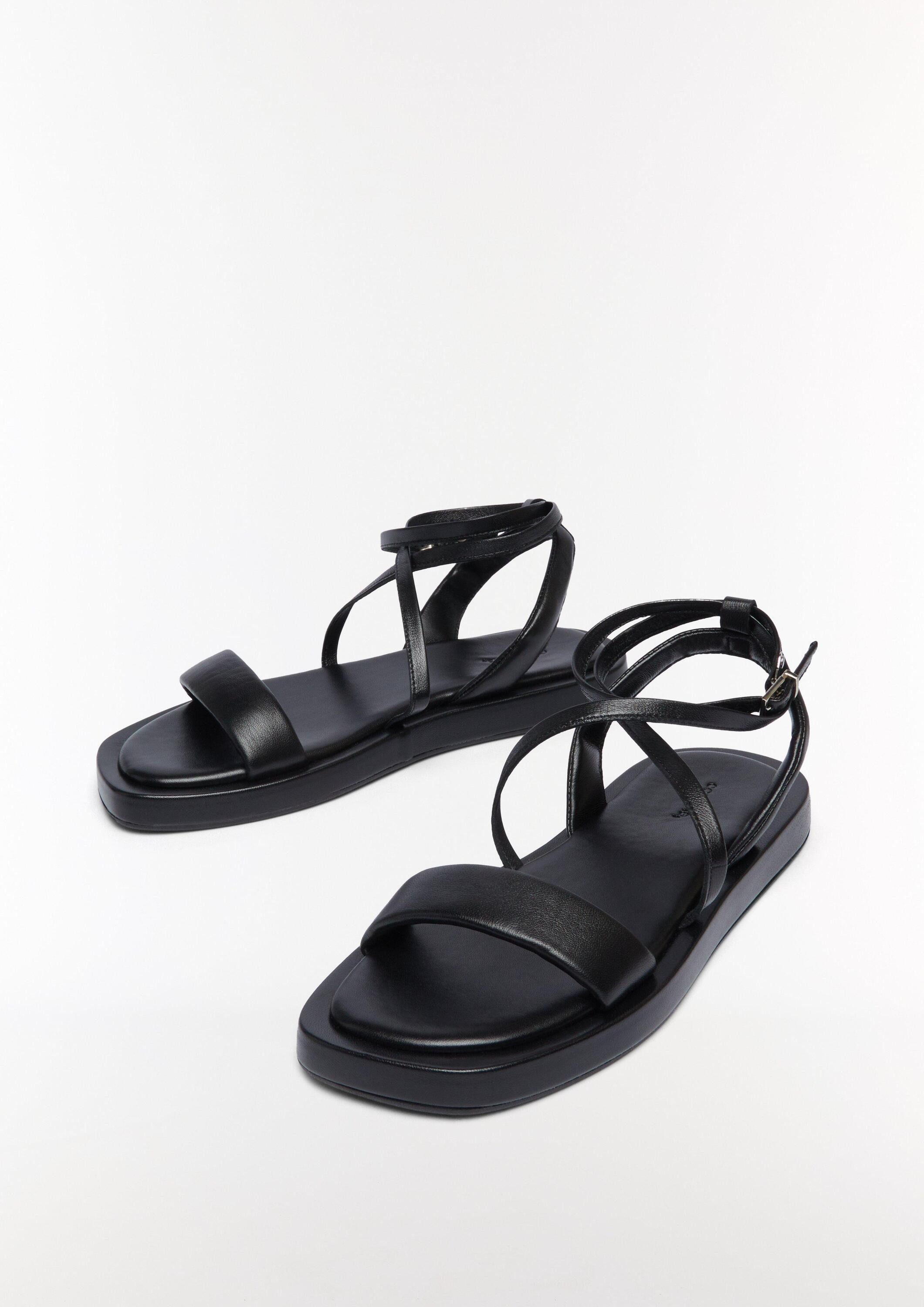 comma Sandalen Sandale Riemchensandalen aus Leder