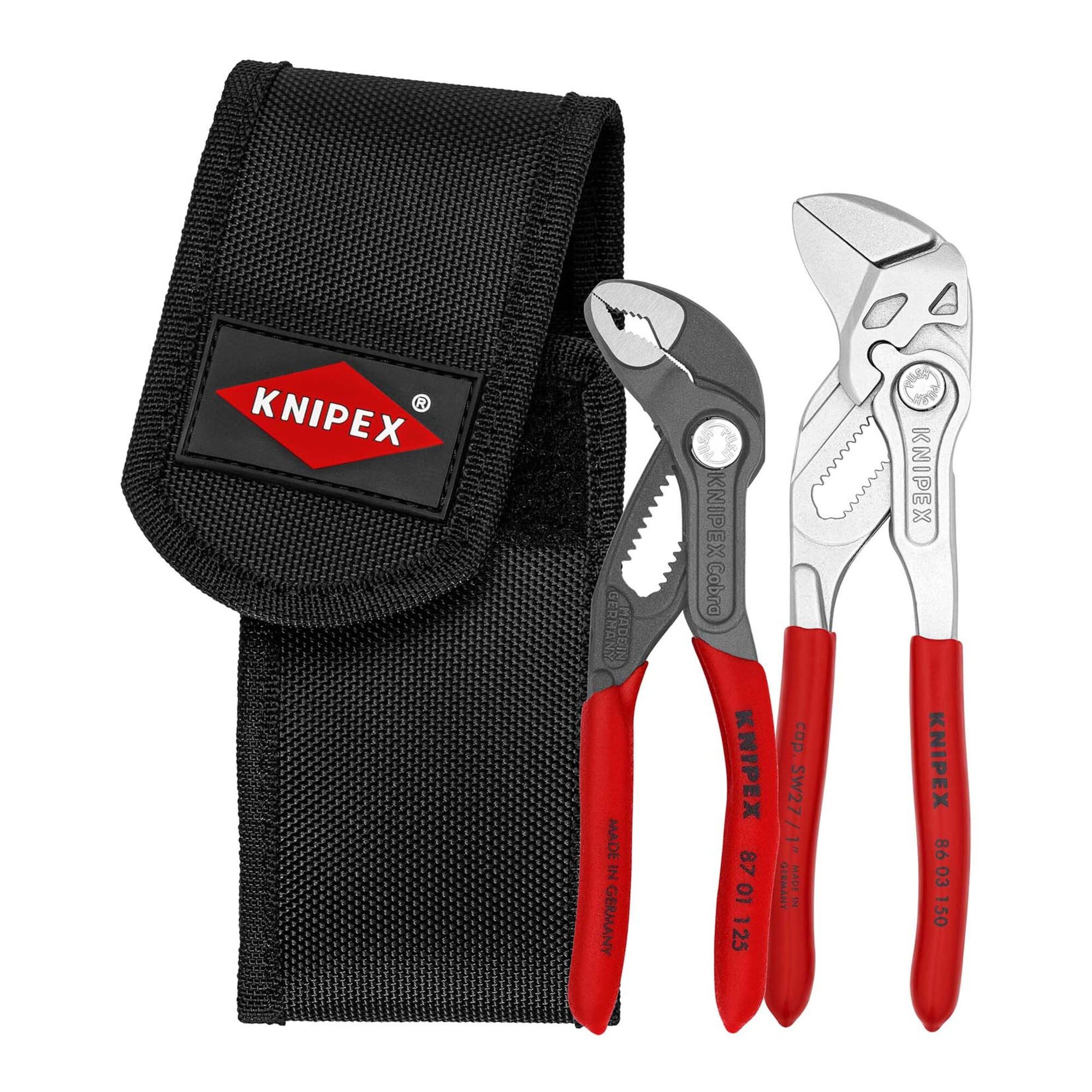 Knipex Zangenset KNIPEX 00 20 72 V01 Mini-Zangenset in Werkzeuggürteltasche 1 x 86 03 1