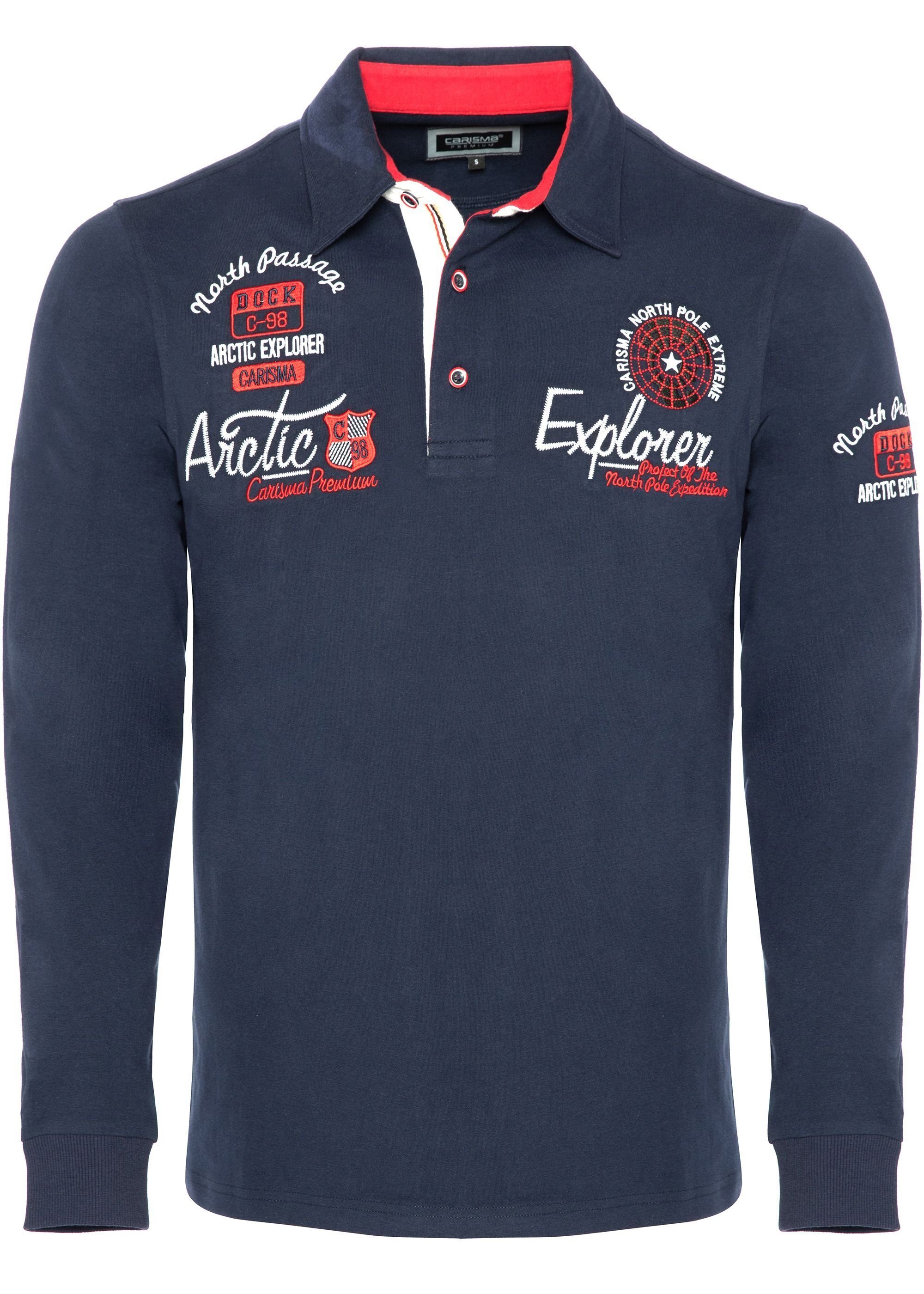 CARISMA Poloshirt mit Stickerei Explorer Navy