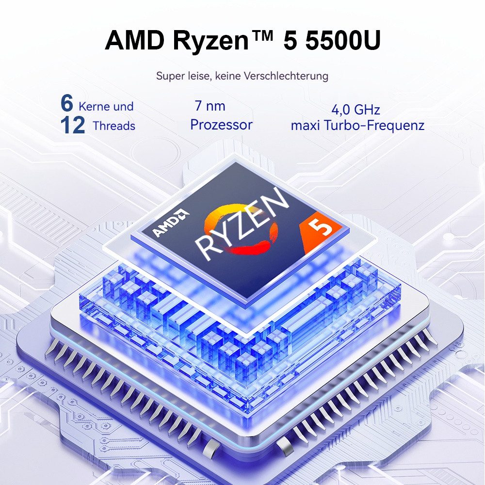 Ninkear Laptop AMD Ryzen 5 5500U(bis zu 4,3 GHz),16GB RAM + 1TB/512GB SSD Business-Notebook (40,64 cm/16 Zoll, AMD AMD Ryzen 5 5500U AMD Ryzen 5 5500U, AMD Radeon Graphics 1800 MHz, 16 GB, 1024 GB SSD, Win 11,WiFi 6 HDMI BT5.2,QWERTY Tastatur)