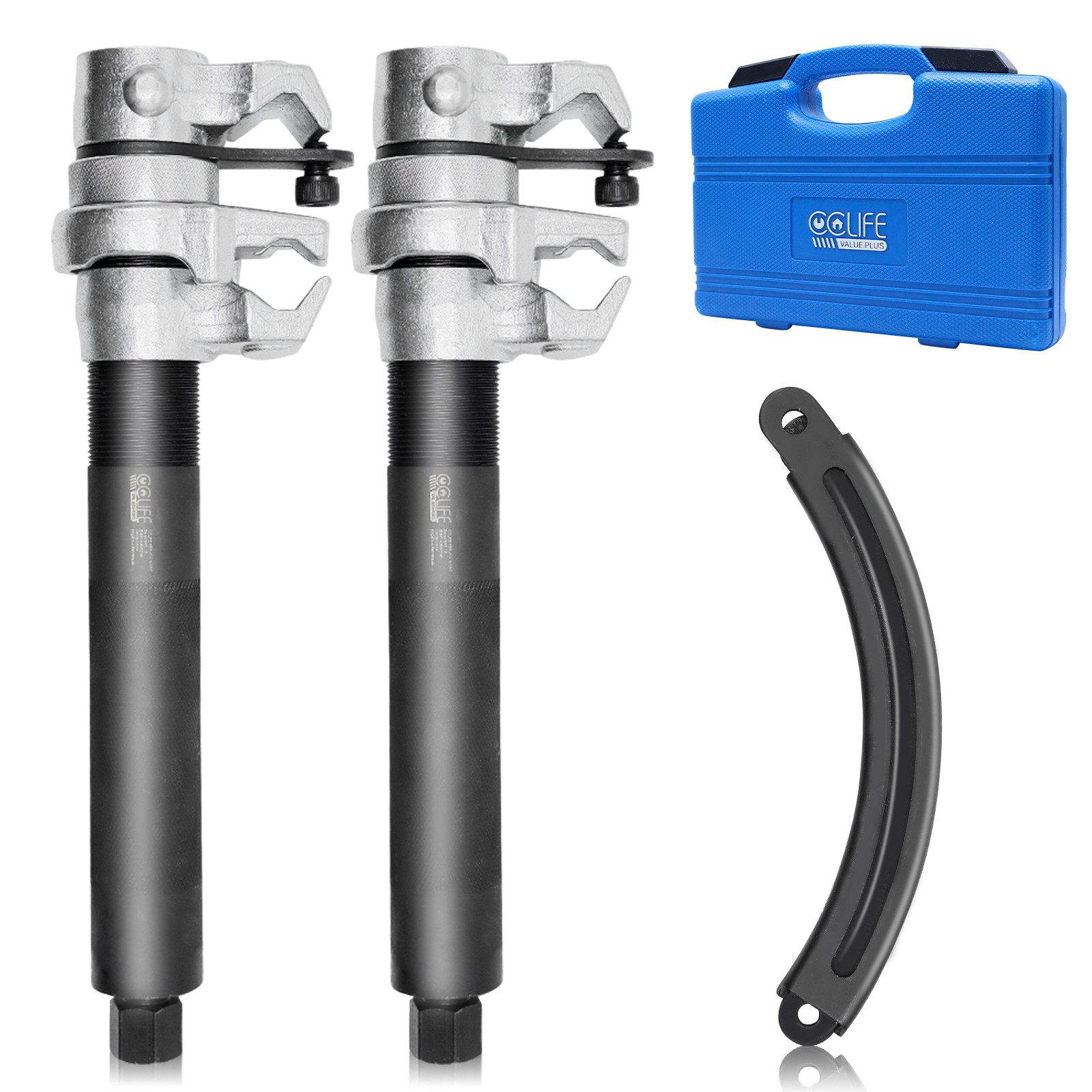 Montagewerkzeug 2tlg Federspanner KFZ Set Tieferlegung Universal Werkzeug 1,2T