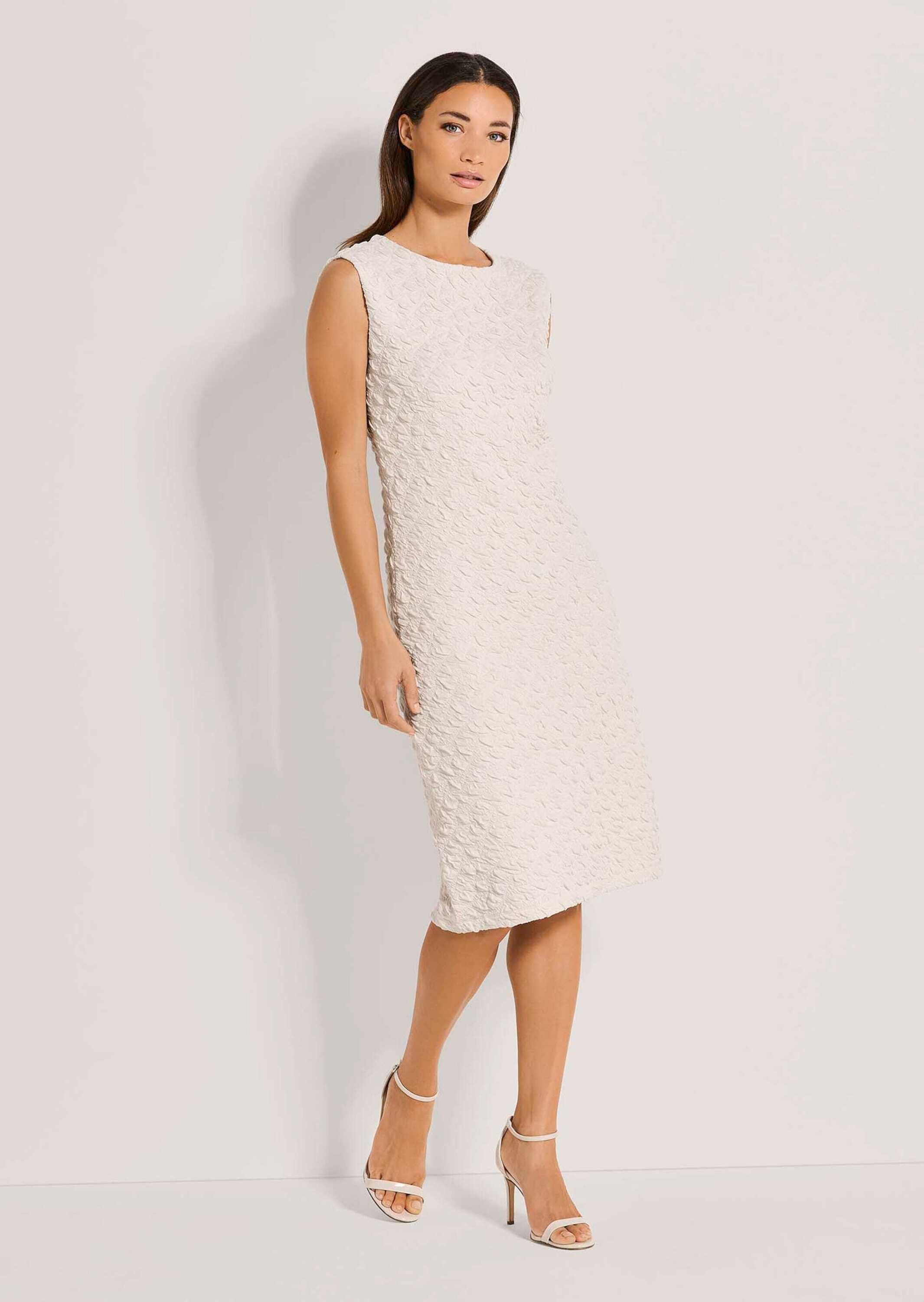 MADELEINE Midikleid Elegantes ärmelloses Kleid mit Struktur Strukturqualitä günstig online kaufen