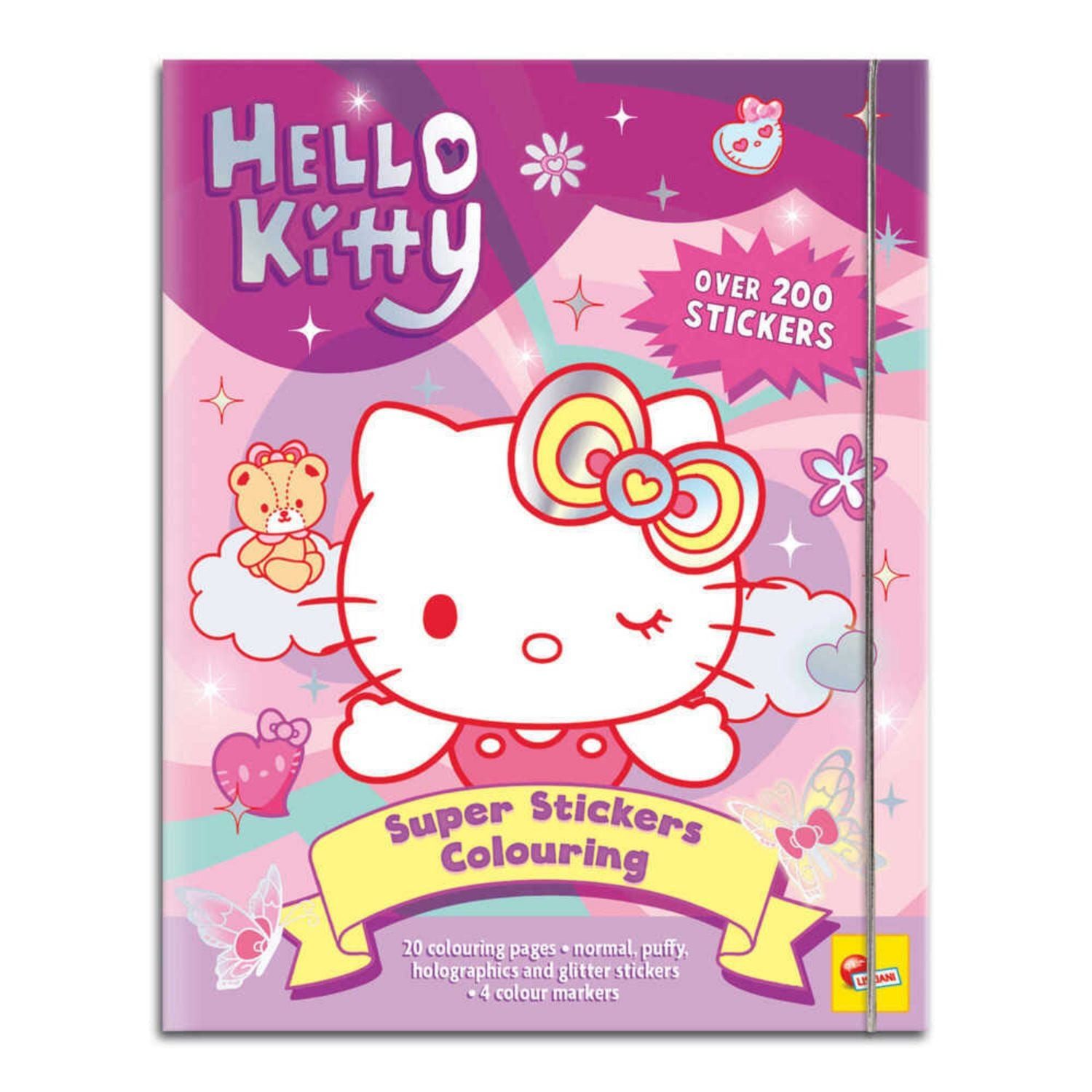 Hello Kitty Super Stickers Ausmalbuch In Display 12 / diverse