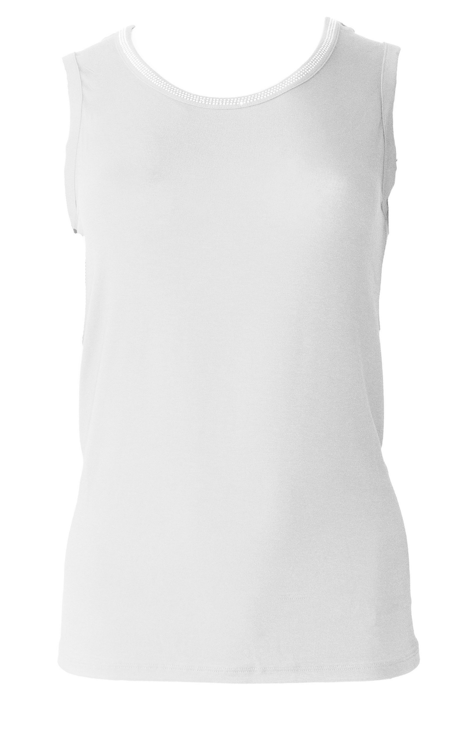 Passioni Tanktop mit Glitzerrand und Rundhalsausschnitt günstig online kaufen
