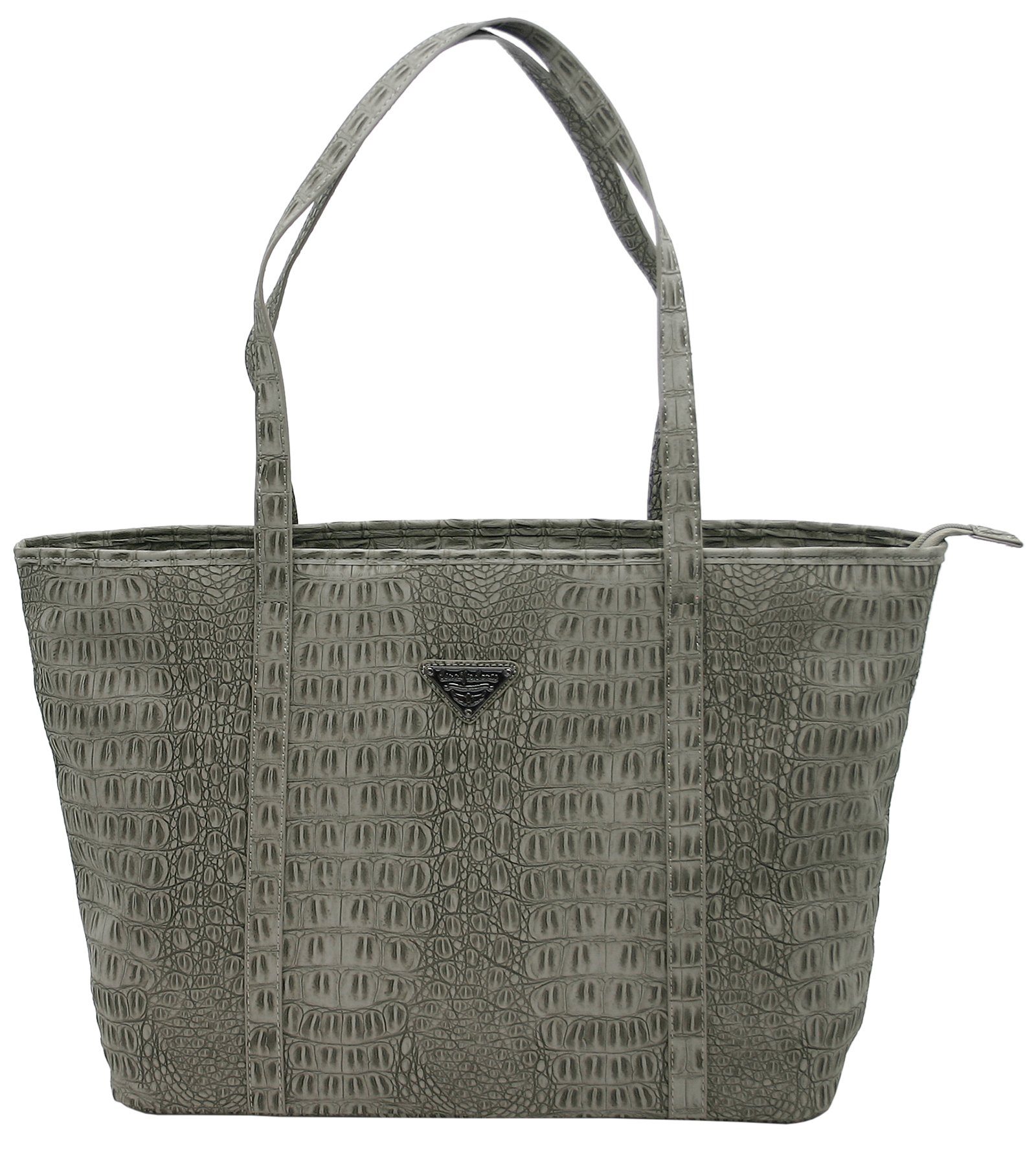 Shopper XXL - Große Damen Schultertasche mit langen Tragegriffen Croco Optik
