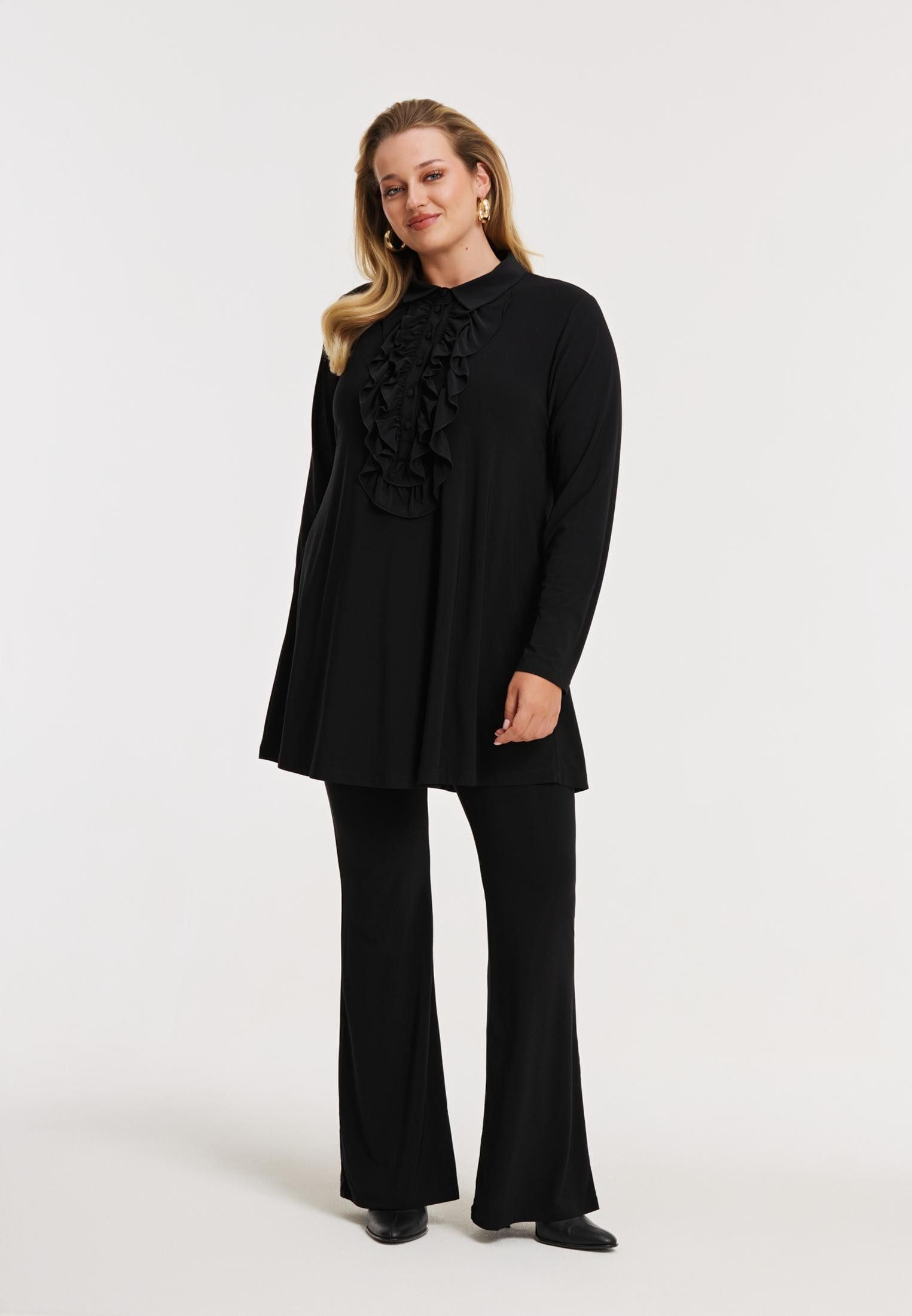 YOEK Blusentop Damen Bluse mit Langarm günstig online kaufen