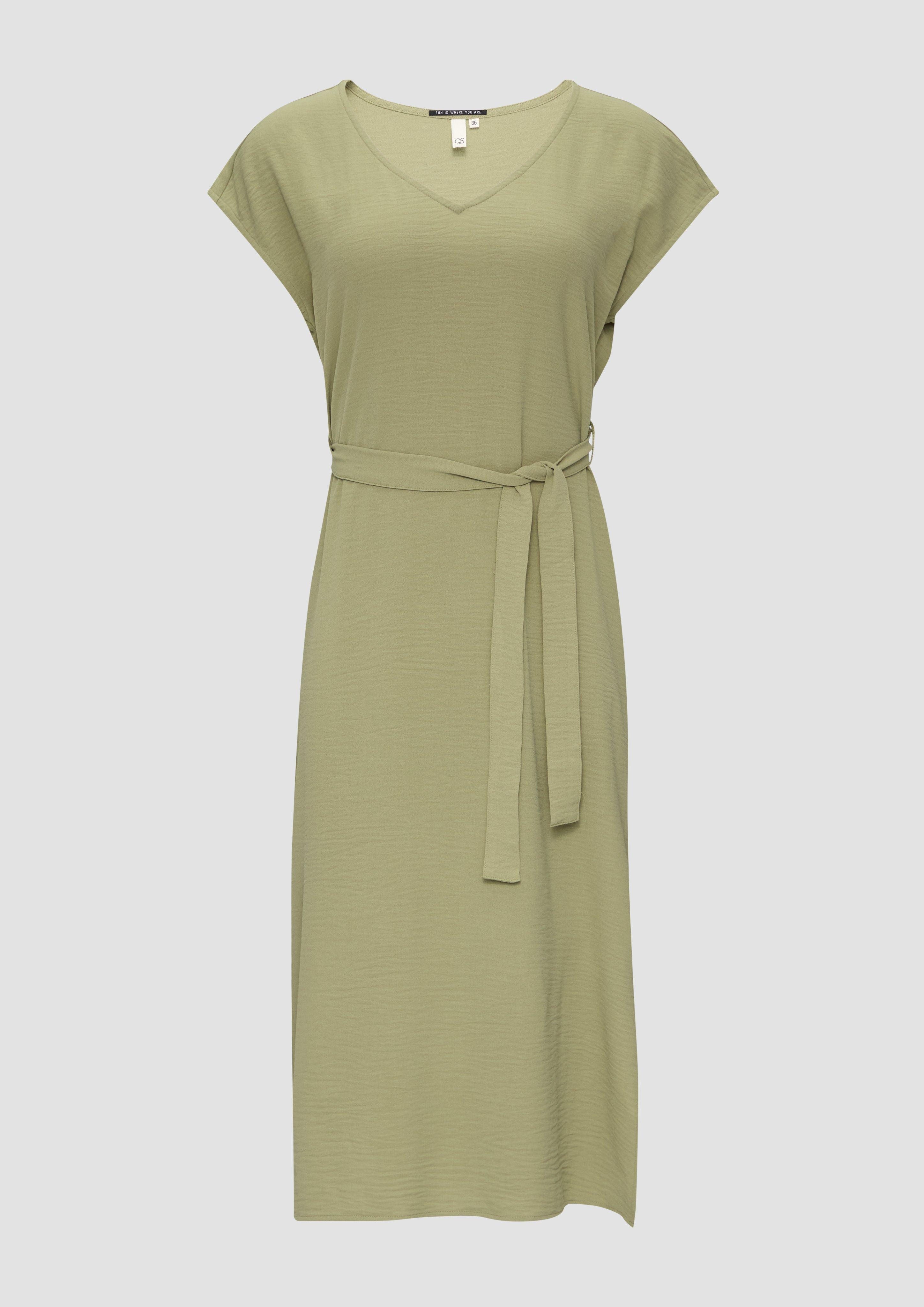 QS Minikleid Midikleid mit V-Ausschnitt im günstig online kaufen