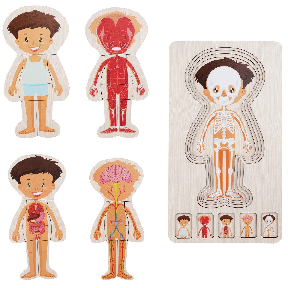 Barbo Toys Puzzle Holzschichtpuzzle Junge Unisex Kinder, 1 Puzzleteile