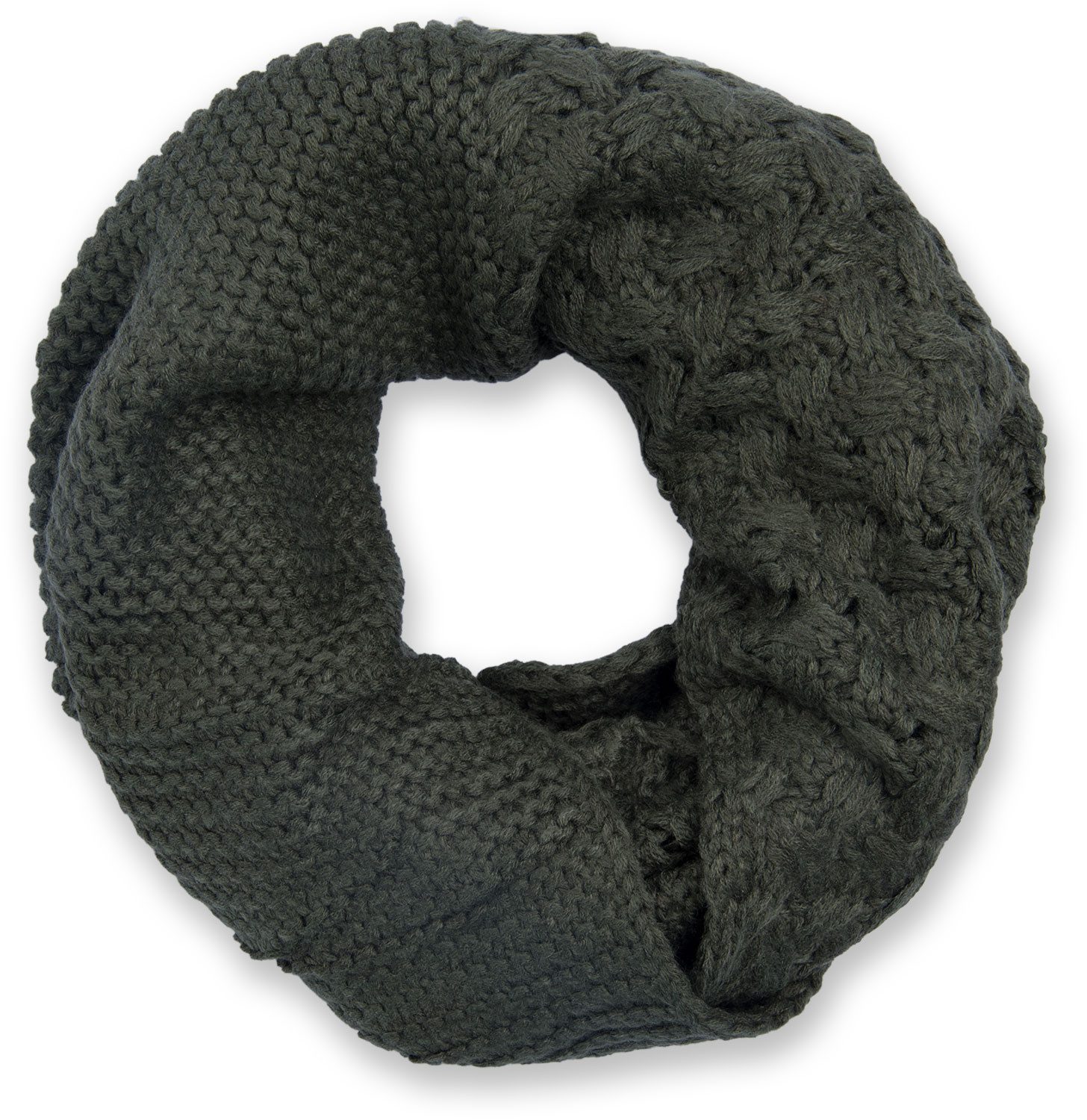 styleBREAKER Strickschal Strick Loop mit Mustermix, (1-St)
