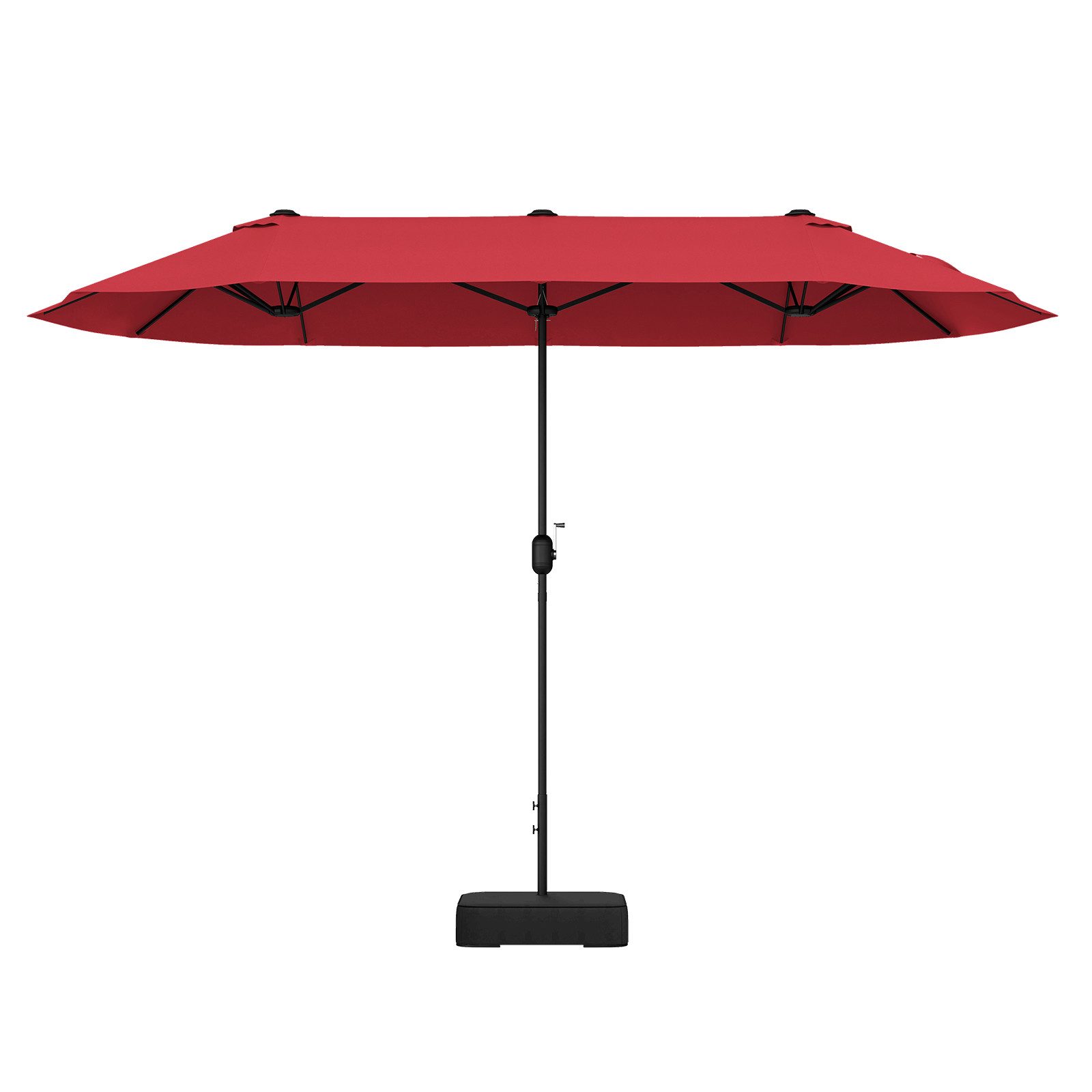 COSTWAY Sonnenschirm 400x200cm Gartenschirm, mit Ständer, günstig online kaufen
