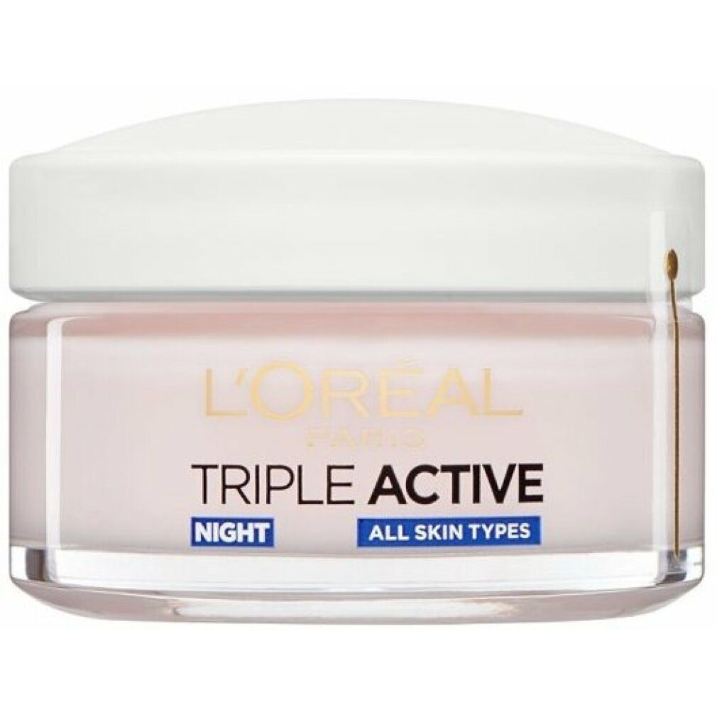 L'ORÉAL PARIS Nachtcreme Nachtfeuchtigkeitspflege Triple Active 50ml