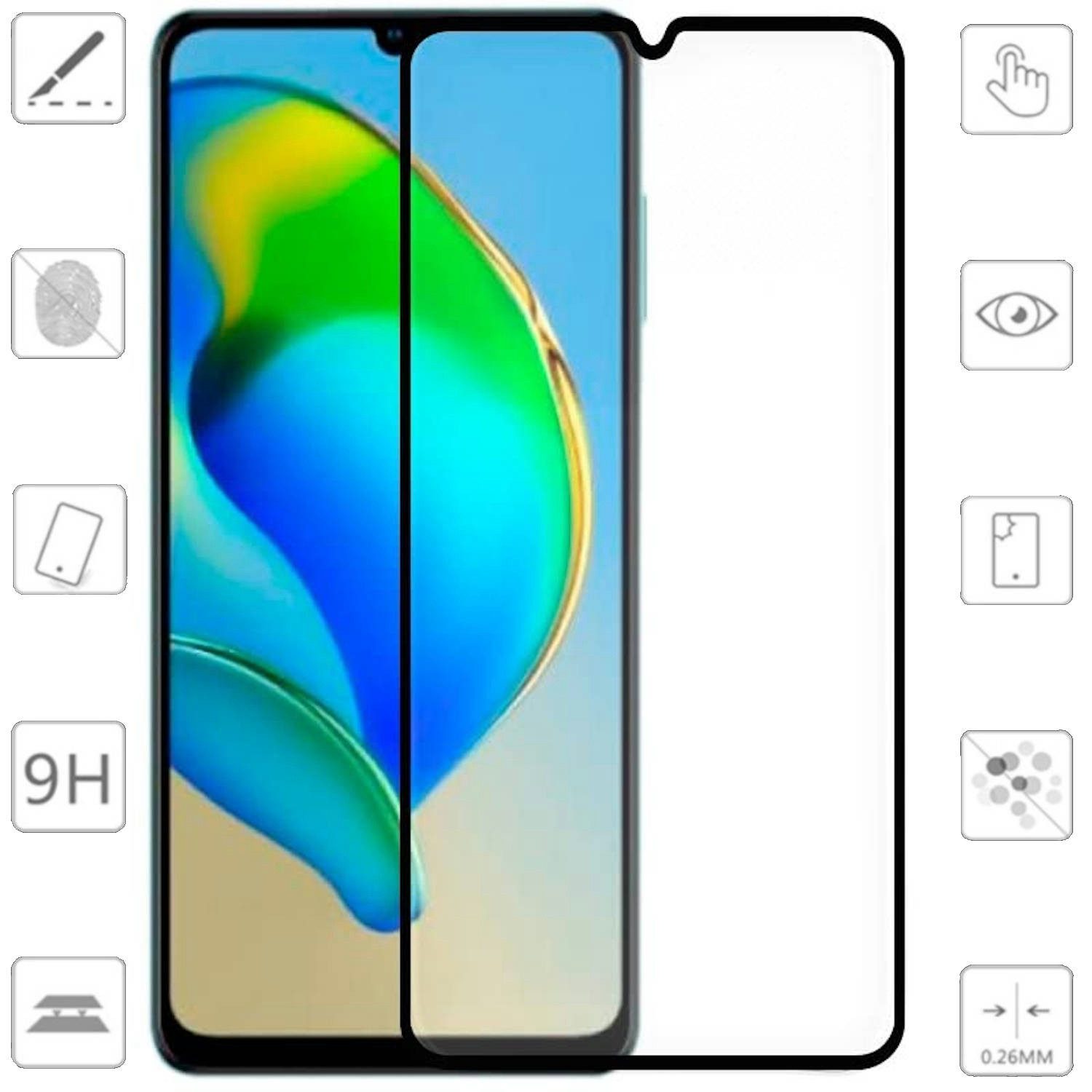 Wigento Handyhülle Für ZTE Blade A73 4G / V50s / Axon 50 Lite 2x 3D Premium 0,3mm H9 Glas