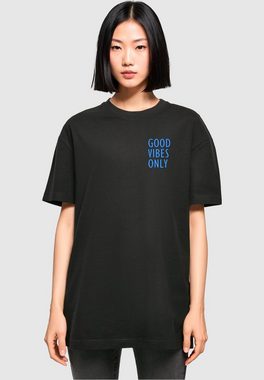 Merchcode T-Shirt Merchcode Damen Ladies Good Vibes Only Oversized Boyfriend Tee (1-tlg)