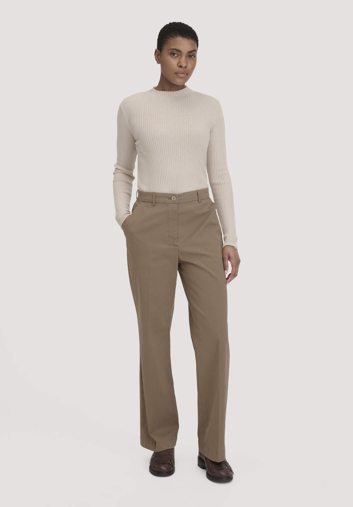 Hessnatur Stoffhose Relaxed aus Bio-Baumwolle (1-tlg) günstig online kaufen