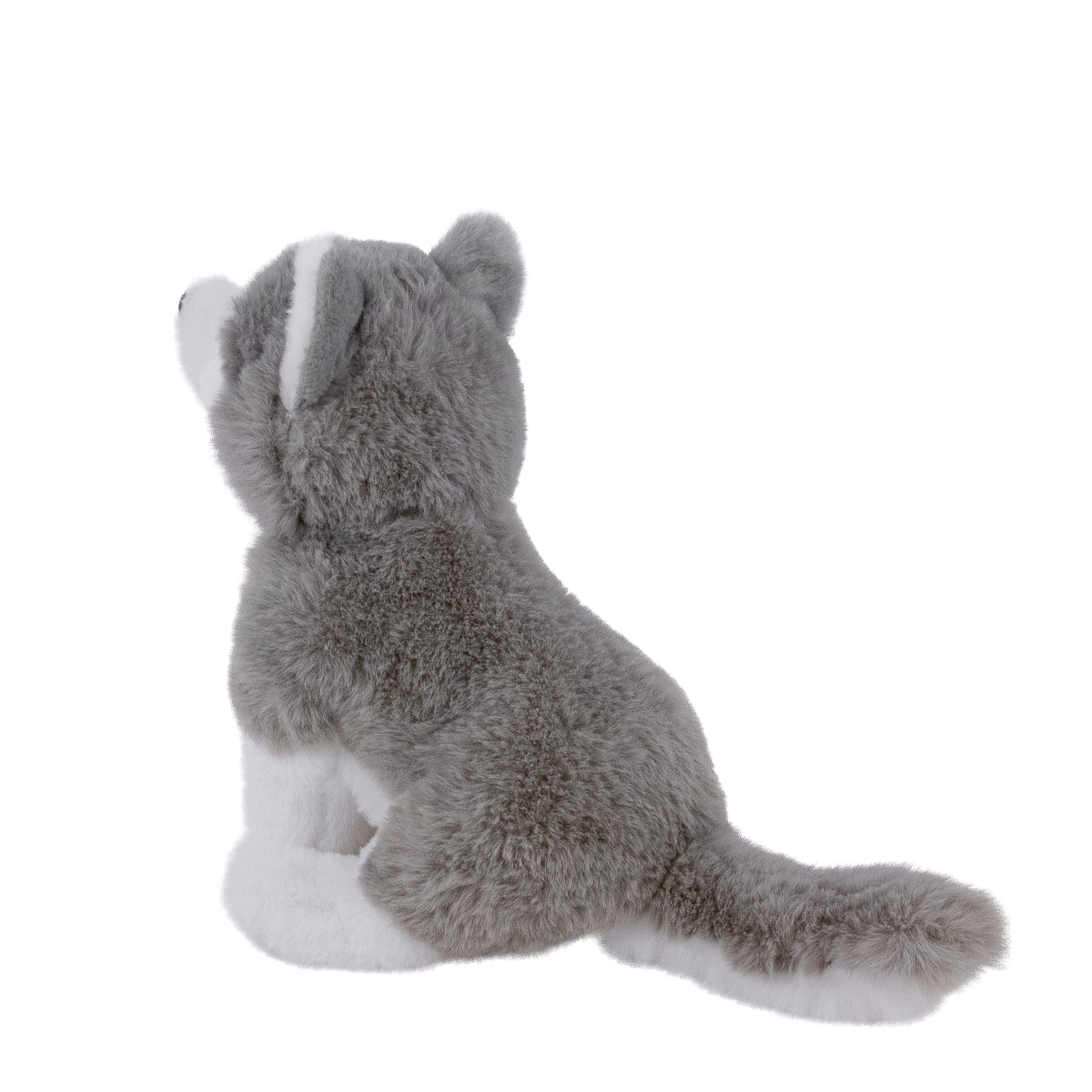 Teddys Rothenburg Kuscheltier Husky 23 cm sitzend grau/weiß Plüschhund