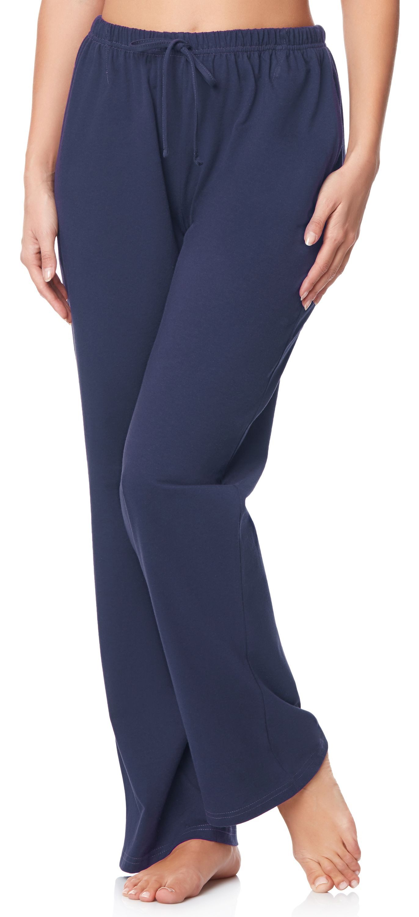 Merry Style Pyjamashorts Damen Schlafanzughose Lang MPP-001 aus Baumwolle (1-tlg)
