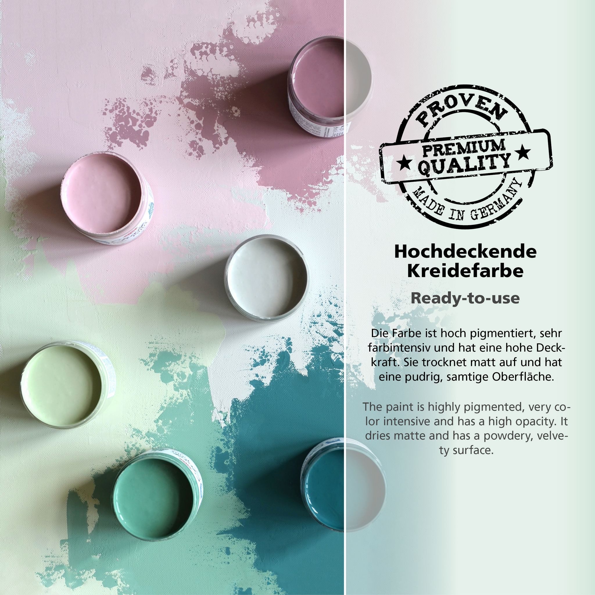 Viva Decor Kreidefarbe ViVA DECOR Chalk Paint - Kreidefarbe 250 ml - Poppy Red