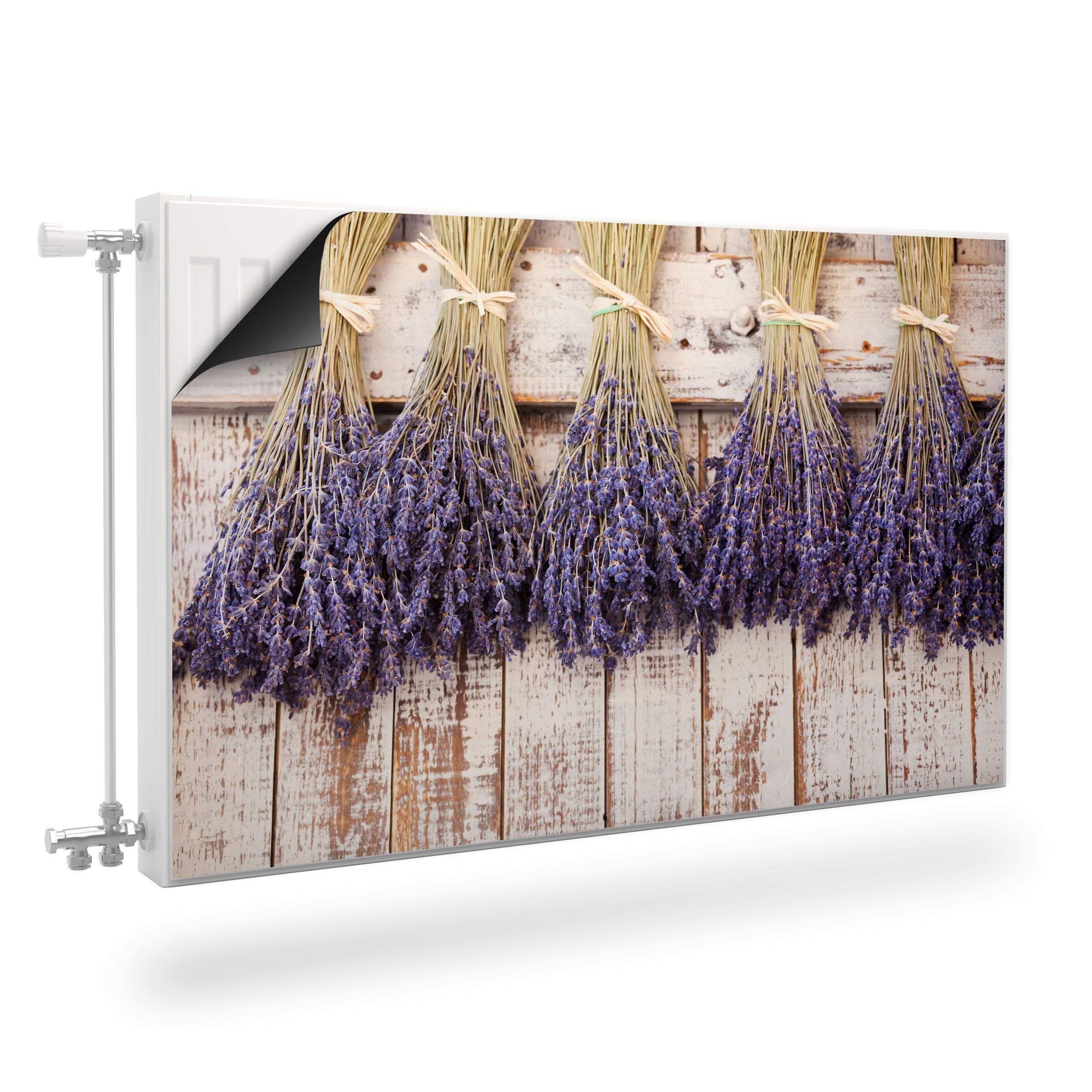 Muralo Magnetfolie Heizkörperverkleidung Lavendel – Heizkörperabdeckung magnetisch, 80x60 cm, abriebfest, abwischbar