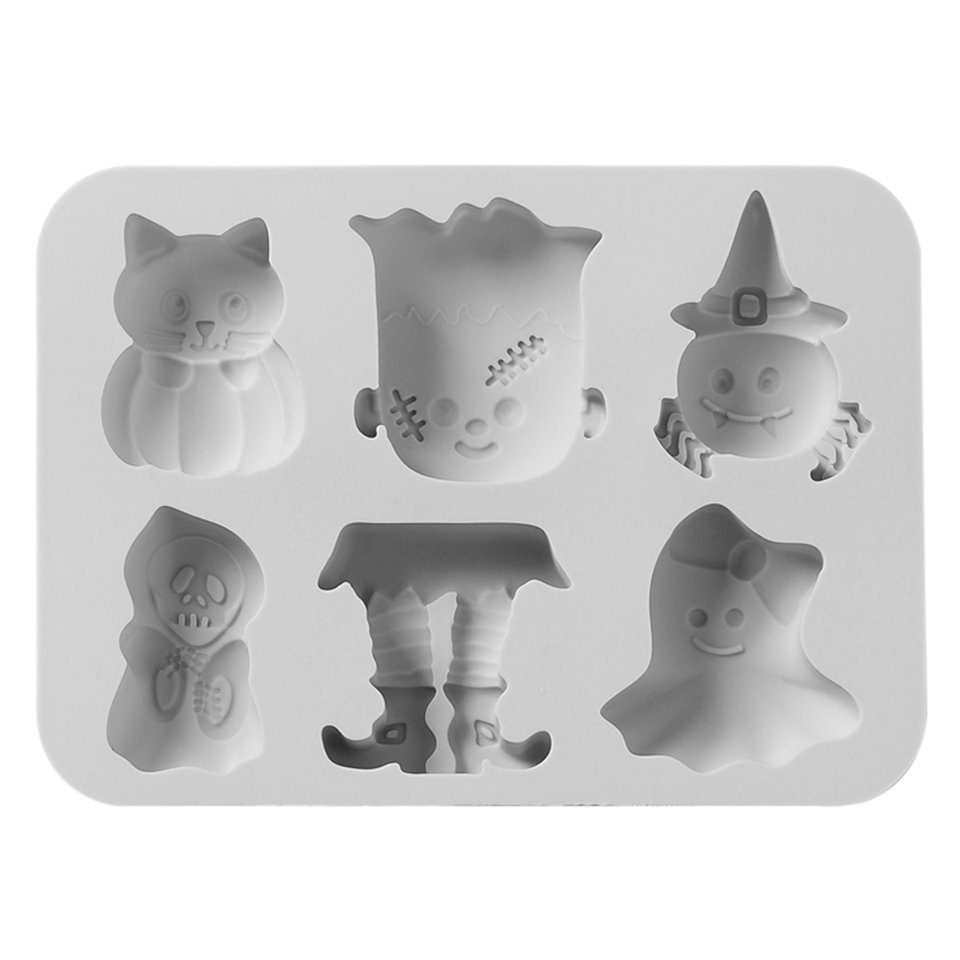 Metamorph Backform Silikon Backform Gruselmotive Halloween Minicakes
