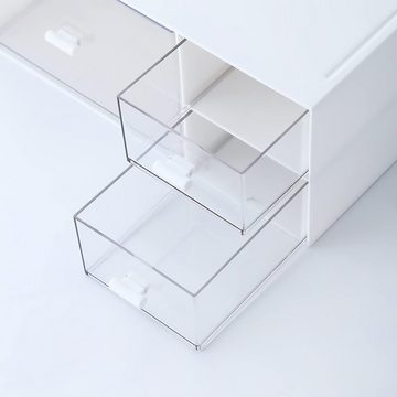 Mrichbez Aufbewahrungsbox Make-up-Organizer, Kunststoff-Kleinteile-Aufbewahrung (1 St), Elegantes Aussehen