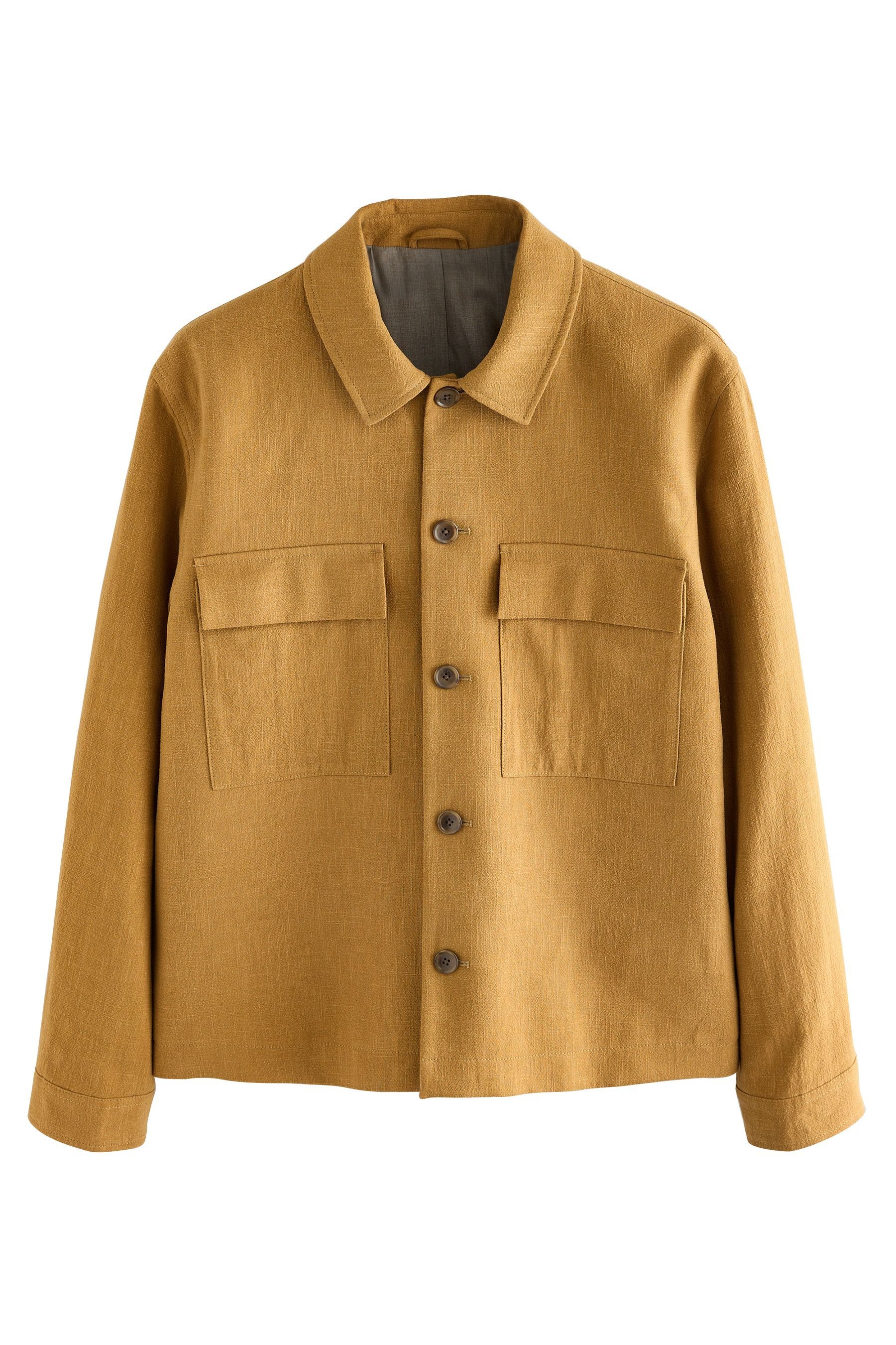 Hemdjacke Smarte Hemdjacke im Leinen-Look