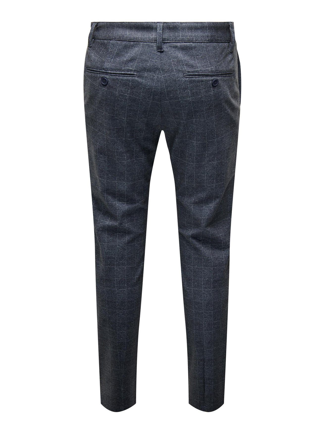 Trousers 6265 Chino ONLY in Chinohose Stoffhose Blau & Karierte ONSMARK Stretch SONS