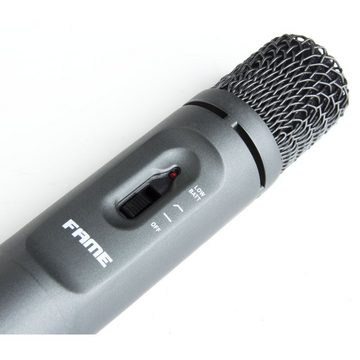 Fame Audio Mikrofon (CM 5, Kondensator Instrumentenmikrofon, Nieren-Richtcharakteristik, 35Hz-20kHz Übertragungsbereich, Batteriebetrieben, Inklusive Klemme und Mikrofontasche, Ein/Aus-Schalter, Schaltbarer Lowcut), CM 5, Kondensator Instrumentenmikrofon, Nieren-Richtcharakteristik