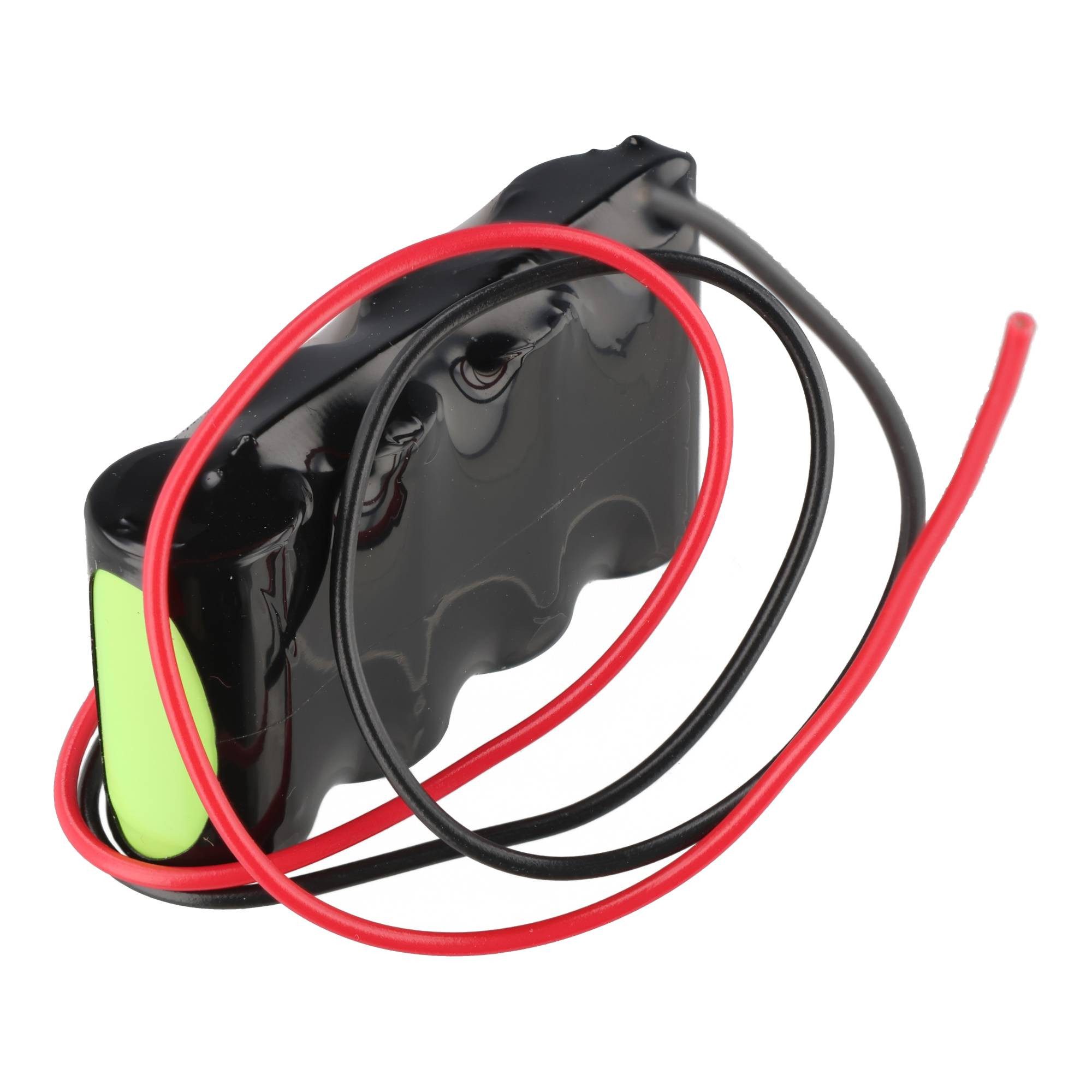AccuCell 4,8 Volt 750mAh Akku für Notbeleuchtung, Zellengröße 2/3AA, 60x15x30 Akku 750 mAh (4,8 V)