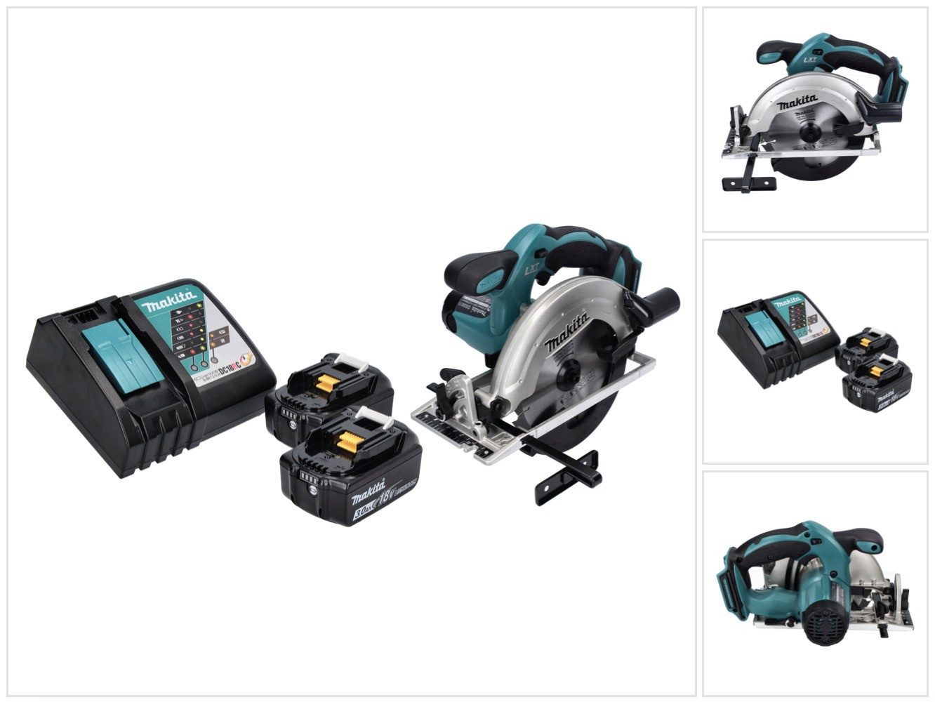 Makita Akku-Handkreissäge DSS 611 RF 18 V 165 mm + 2x Akku 3,0 Ah + Ladegerät