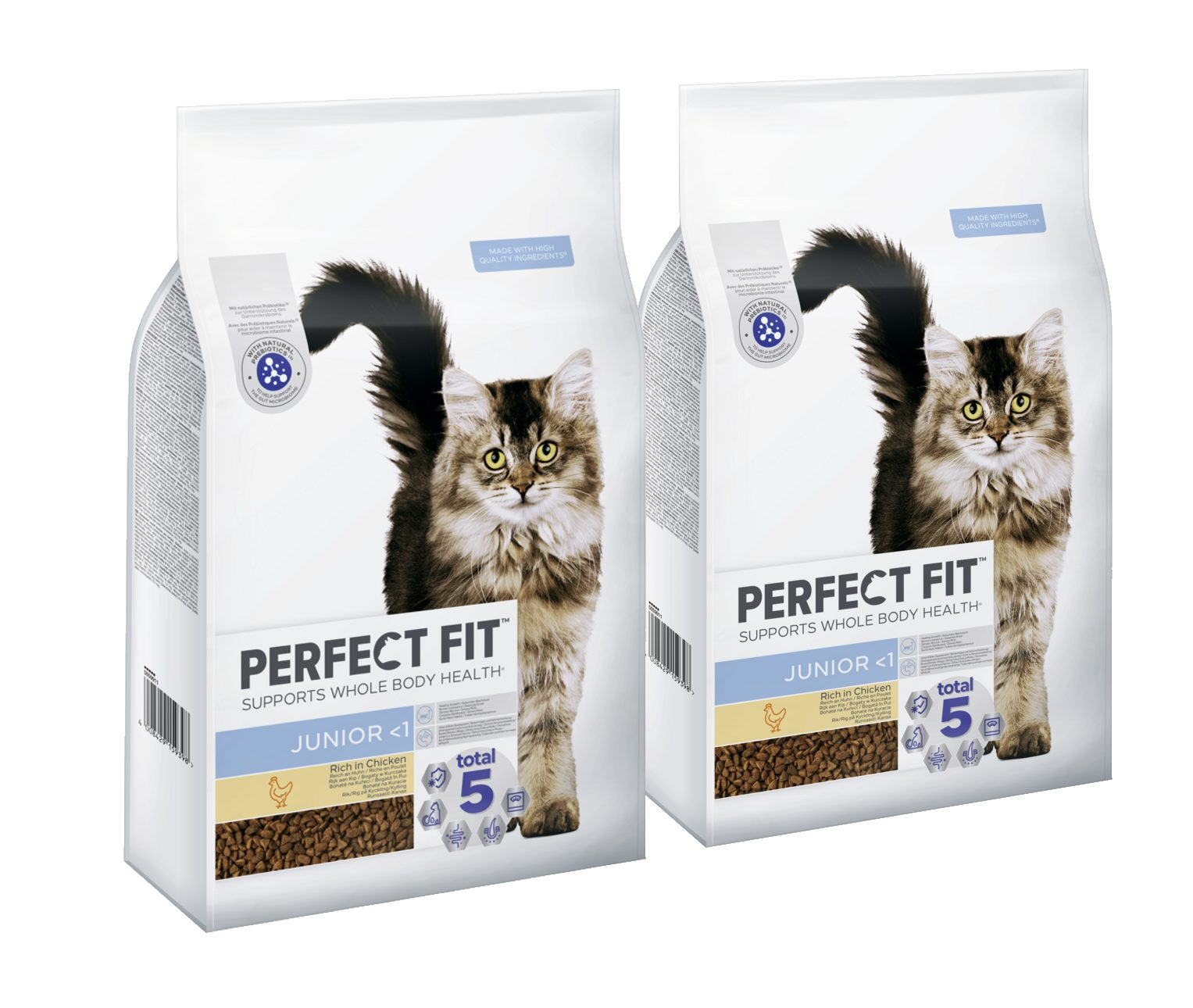 Perfect Fit PERFECT FIT™ Katzenfutter Trockenfutter Junior <1 mit Huhn 2 x 7kg, Trockenfutter für: Katze