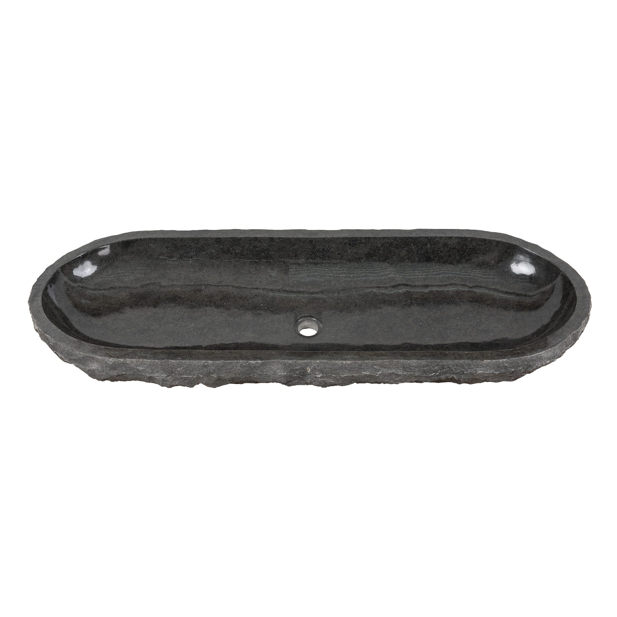 wohnfreuden Aufsatzwaschbecken Erosi Andesit Waschbecken anthrazit 120 cm (Kein Set), 102293
