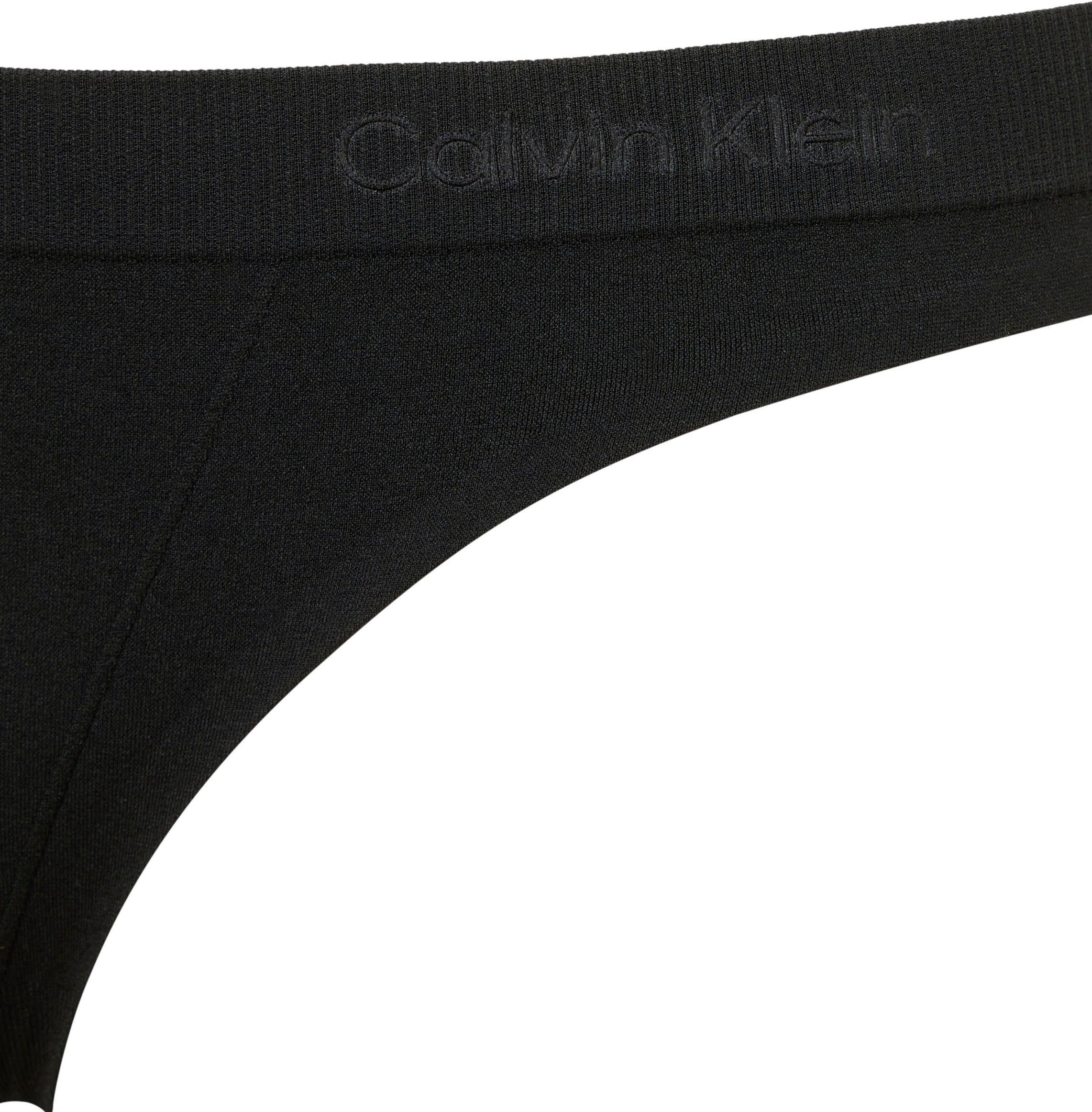 schwarz in modischem T-String Style Calvin Underwear Basic Klein THONG