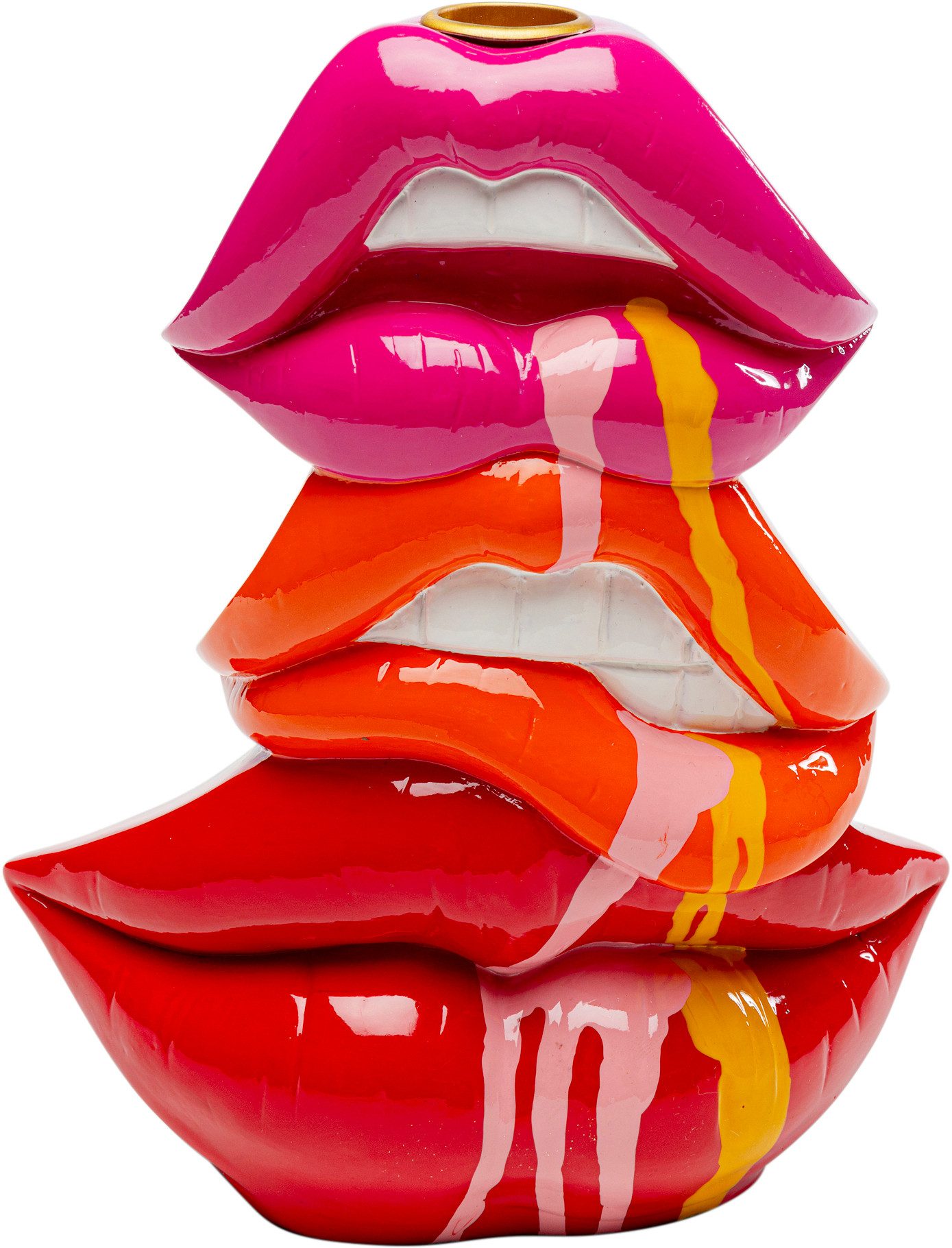 Kare Design Kerzenständer Kerzenständer Lips 17cm