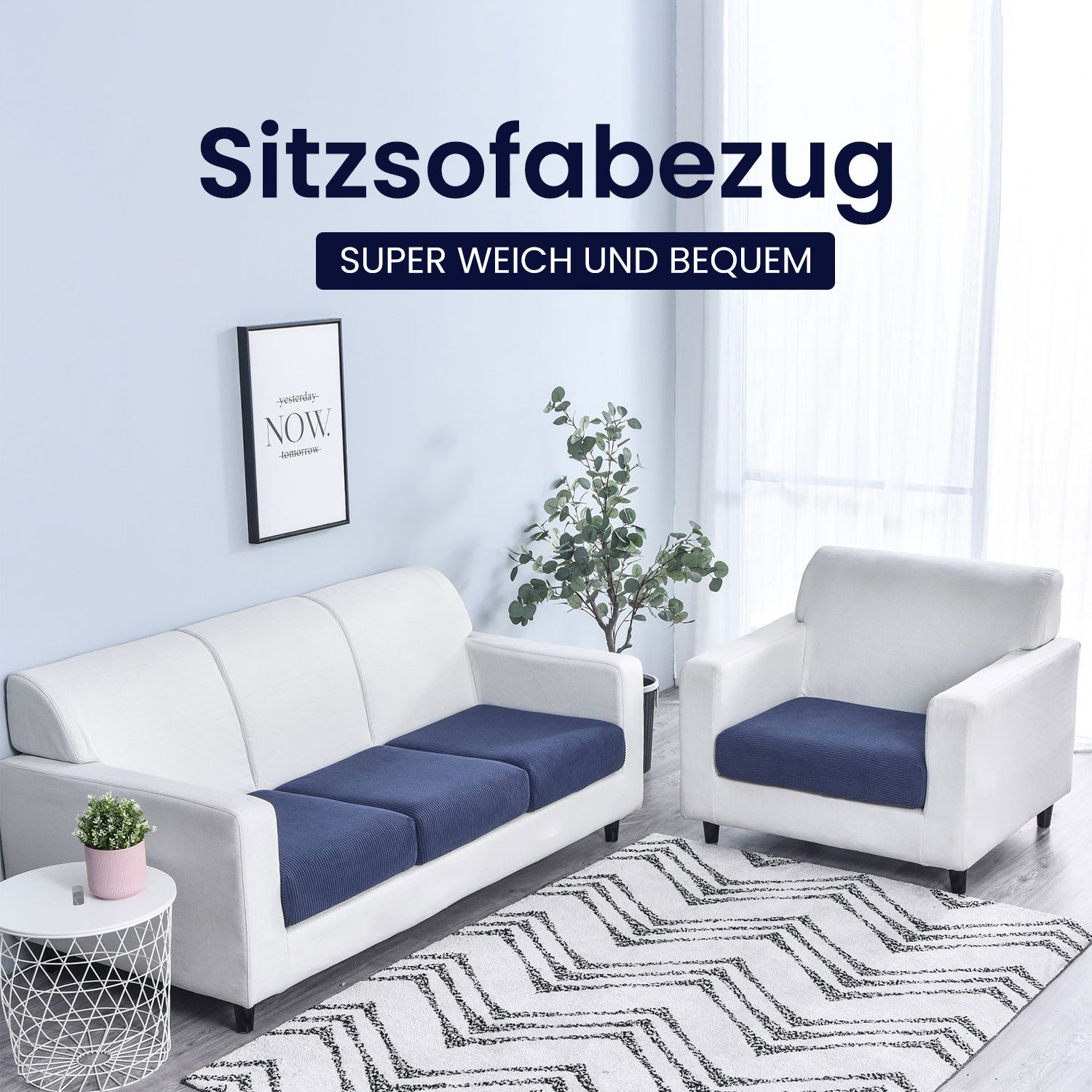 Refttenw Sofabezug Sofa Sitzkissenbezug Stretch Elastischer günstig online kaufen