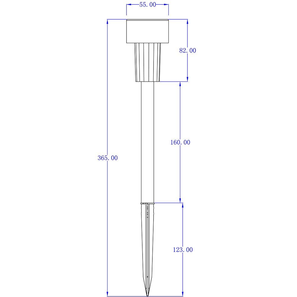 etc-shop Solarleuchte, Erdspieß fest Garten LED-Leuchtmittel Set LED verbaut, Solarleuchten Solarlampen