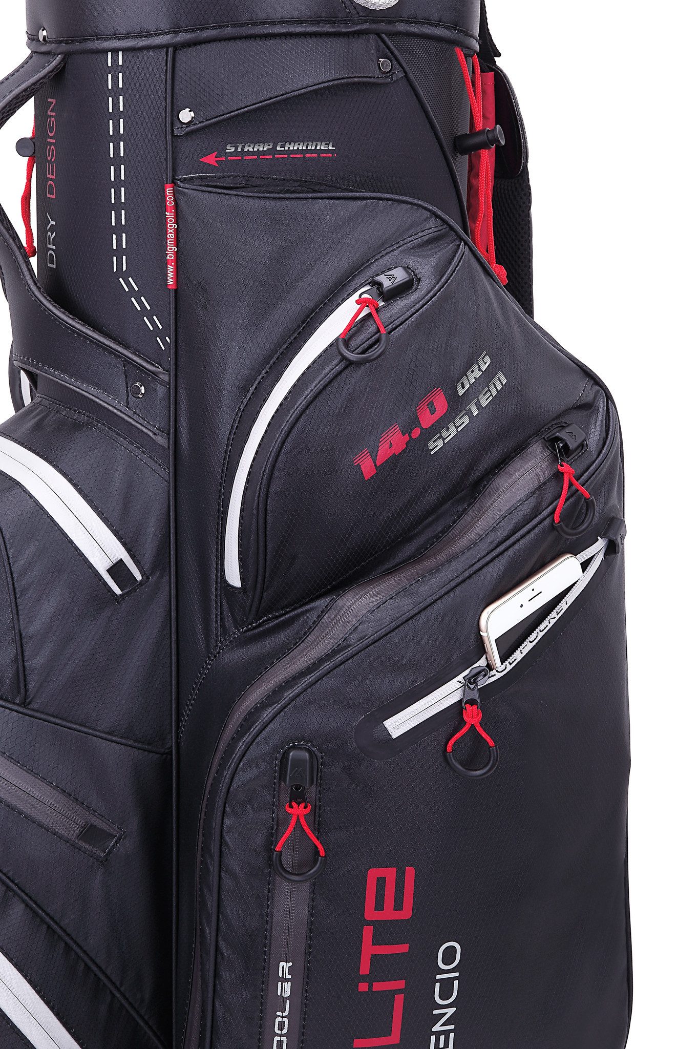 BIG MAX Sporttasche BIG MAX Dri Lite Silencio 2 Cartbag - Wasserabweisende Golftasche