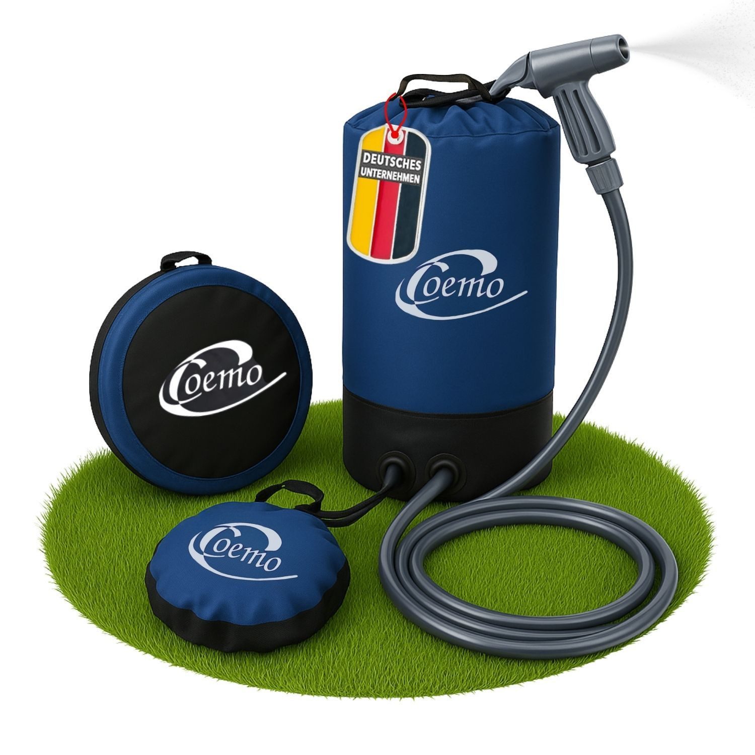 Coemo Gartendusche, Blau Solardusche mit Fußpumpe, günstig online kaufen