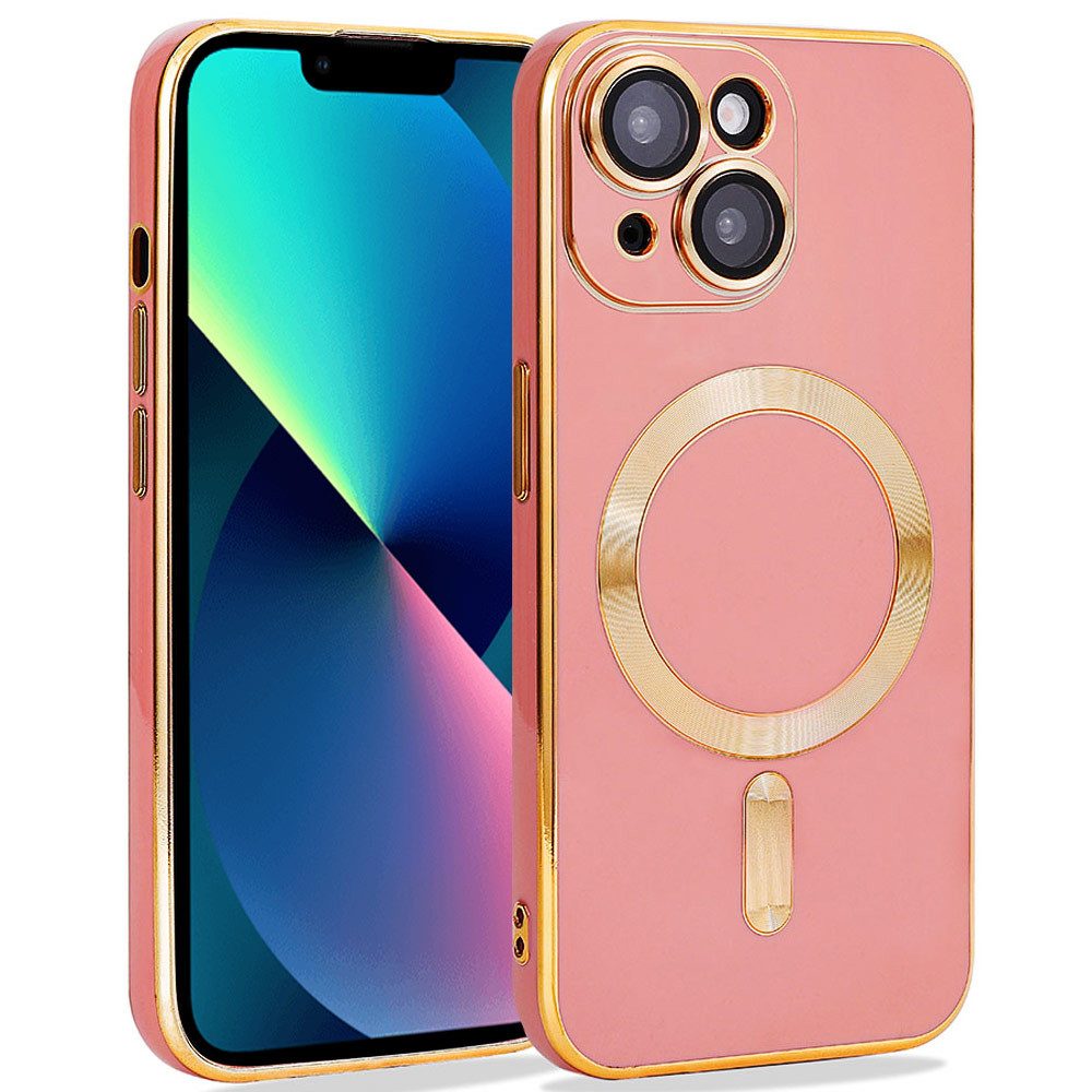 FITSU Handyhülle Hülle für iPhone 13 Handyhülle MagSafe kompatibel mit Kameraschutz 6,1 Zoll, MagSafe kompatible Schutzhülle für iPhone 13 Hülle Case Handyschale