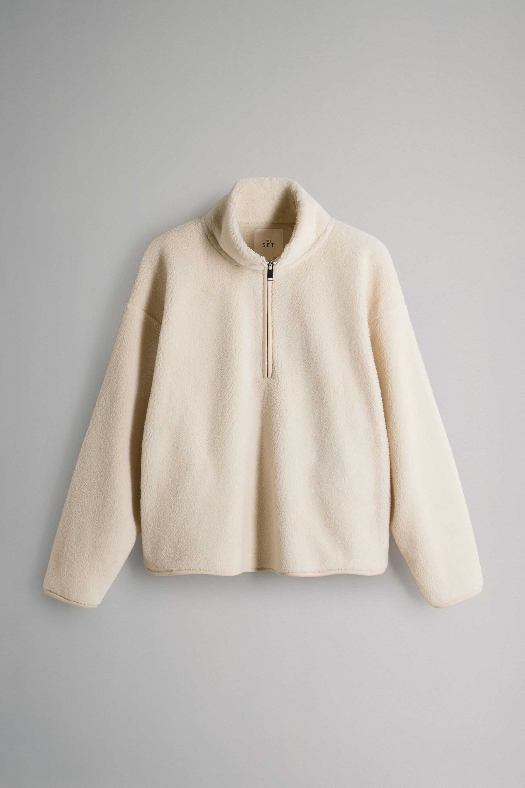 The Set Fleecepullover The Set Borg-Sweatshirts mit 1/4-RV, 2er-Pack (2-tlg günstig online kaufen