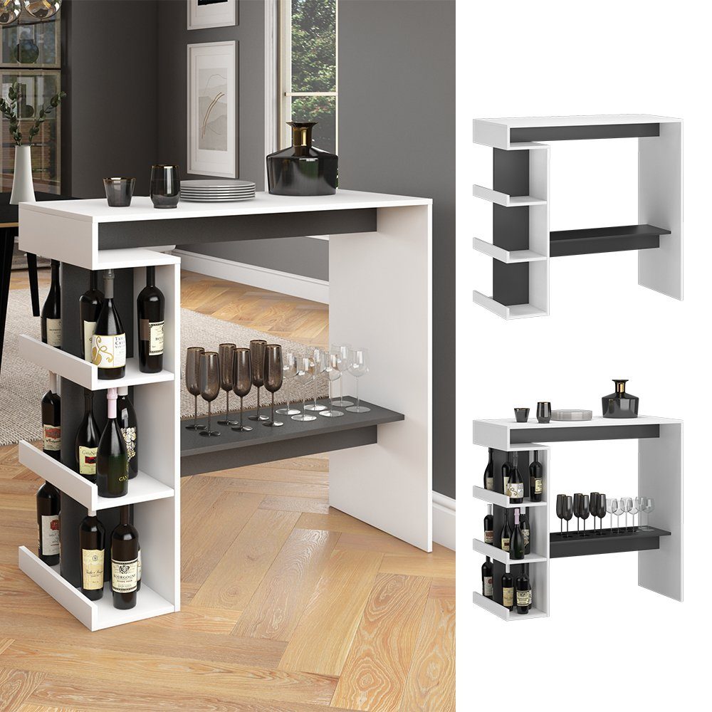 Vicco Bartisch Dana, Weiß/Anthrazit, 108 x günstig online kaufen