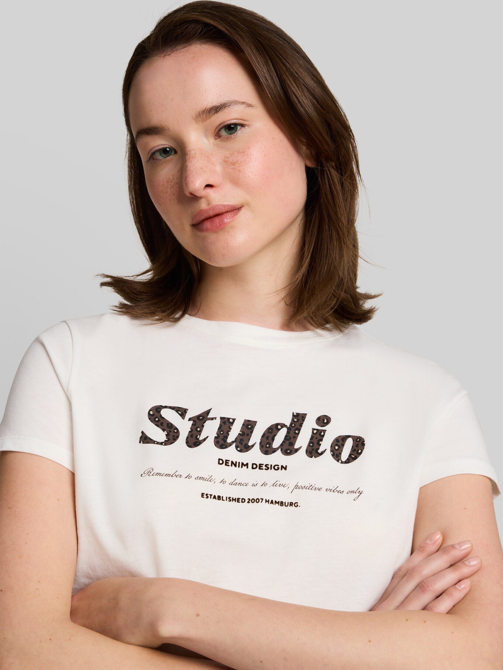 TOM TAILOR Denim T-Shirt T-Shirt (im Einserpack) T-Shirt mit Print – Bild 4 von 5