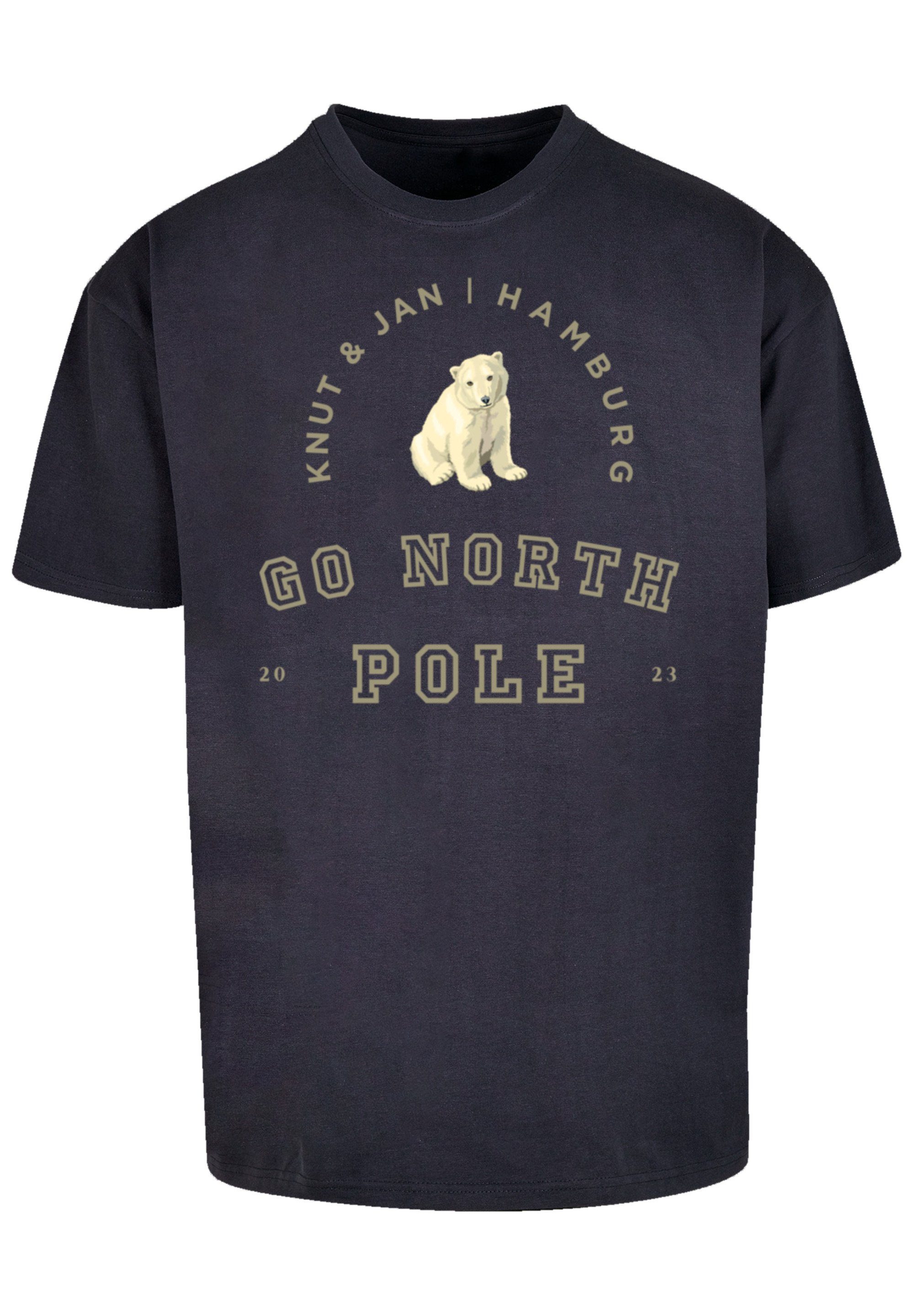 F4NT4STIC Print Eisbär navy T-Shirt