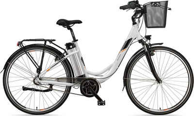 Telefunken E-Bike »Multitalent RC865«, 3 Gang Shimano Nexus Schaltwerk, Mittelmotor 250 W, mit Fahrradkorb
