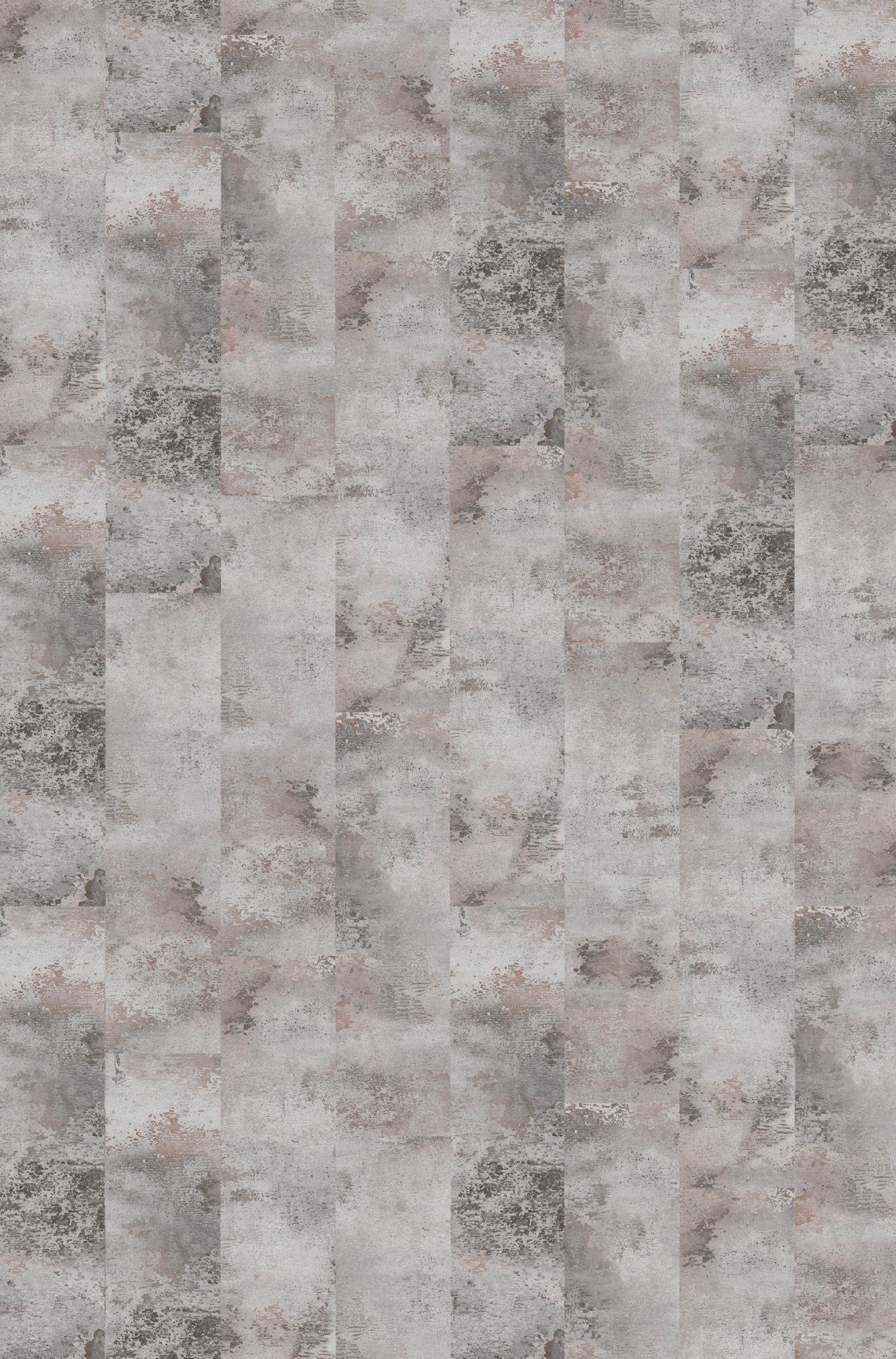 rechteckig, 100 selbsthaftend, Teppichfliese Steinoptik Stück, grau, Höhe: Marmor geeignet 14 mm, Velour cm, m², Infloor, Stuhlrollen 6 für 4 25 x