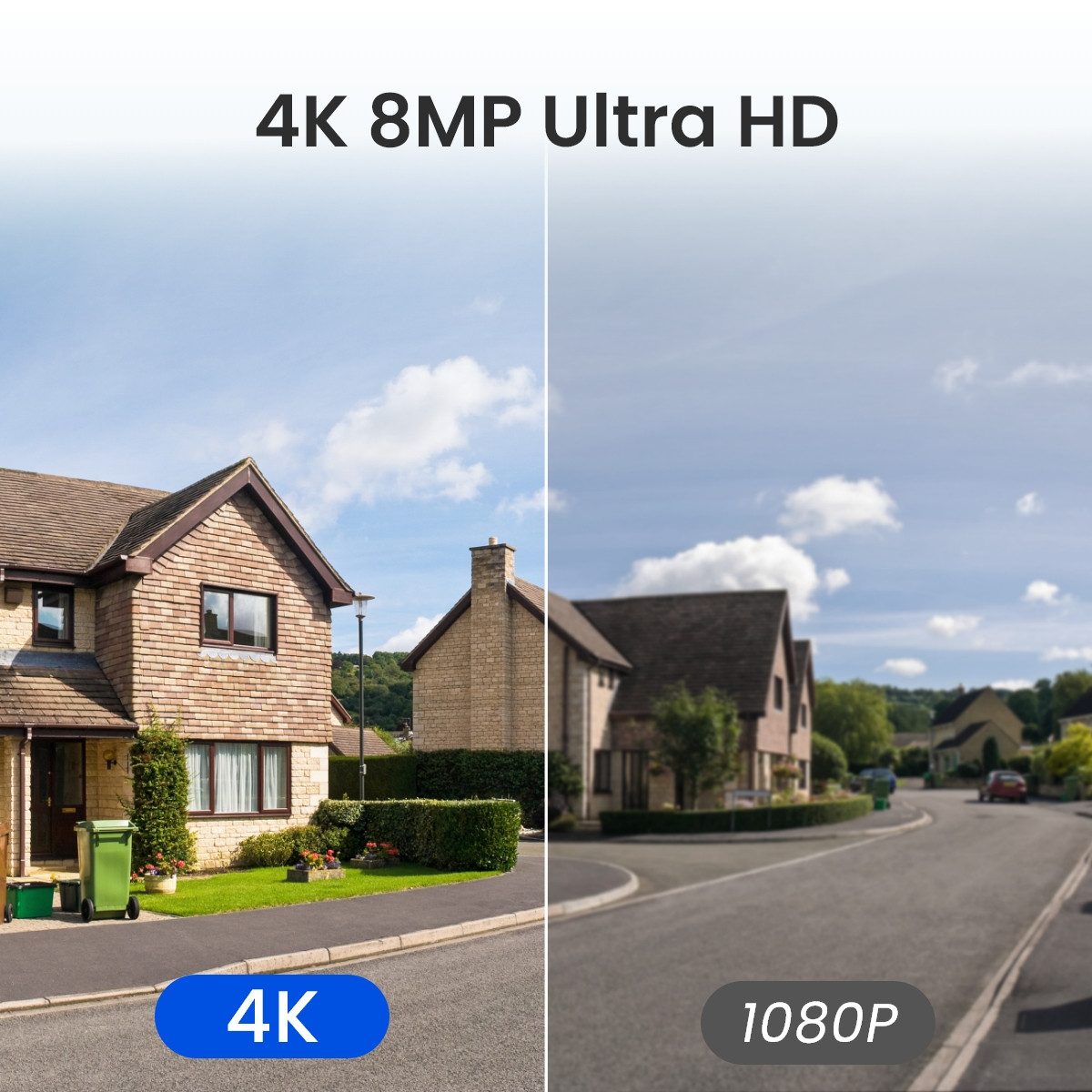 Reolink Überwachungskamera 4K 8MP Smarte kabellose Argus Series (Außenbereich, 5/2,4 GHz Dualband WLAN,Spotlight,Personen-/Fahrzeugerkennung)