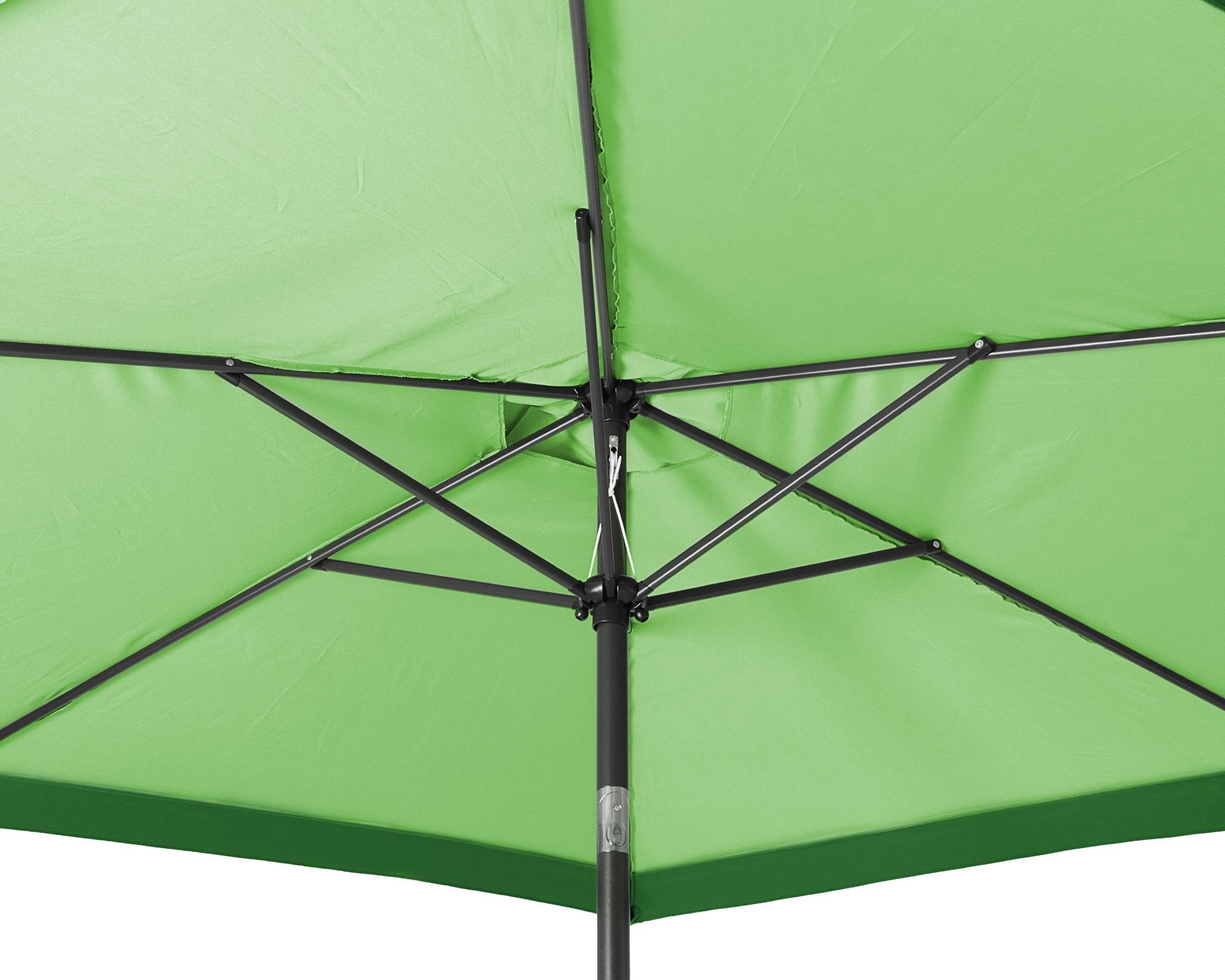ONDIS24 Marktschirm Sonnenschirm 3 Meter Sonnenschutz mit Kurbel, mit Air-Vent & Knickgelenk