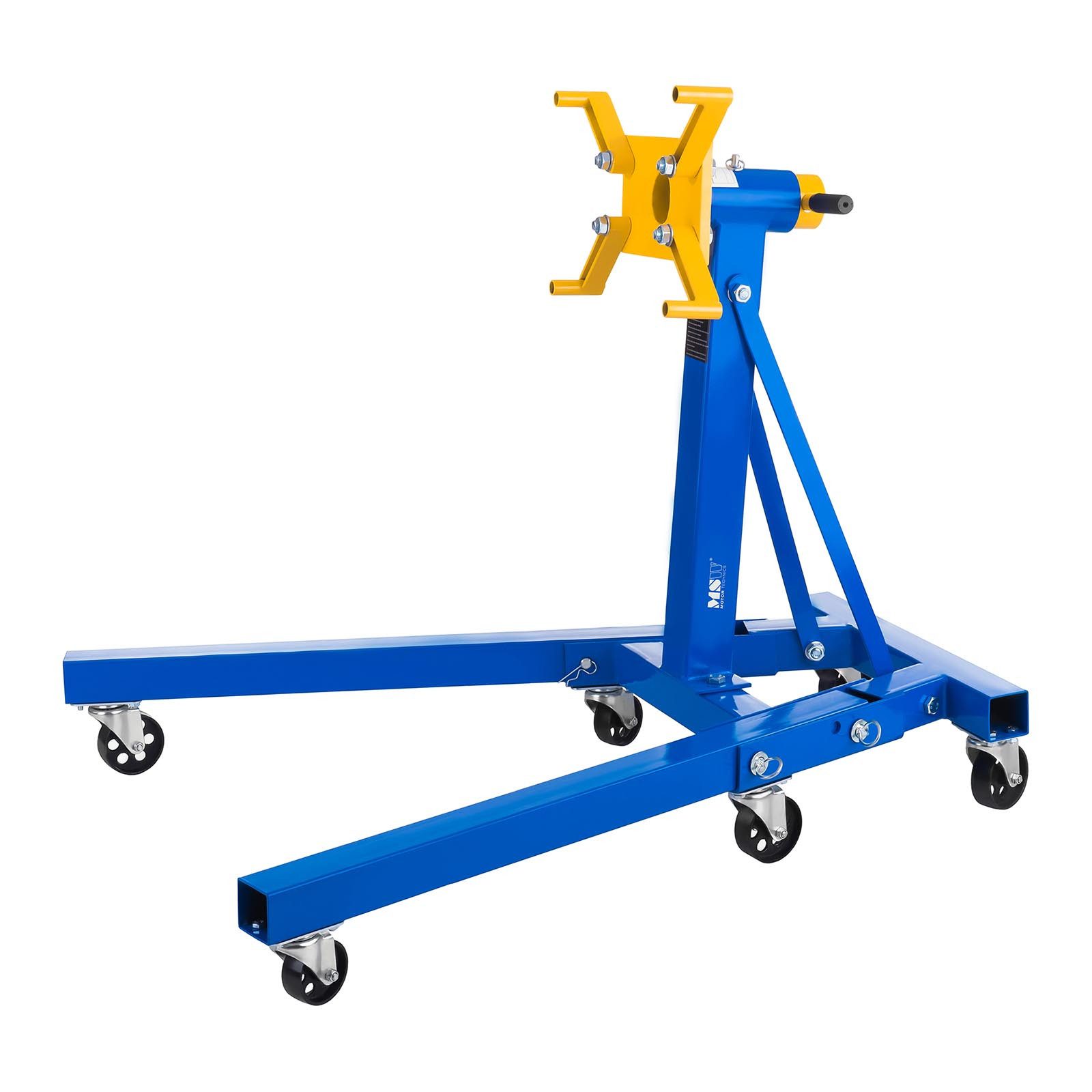 MSW Getriebeheber Motorständer Getriebehalter 900kg 360° drehbar 6 Rollen einstellbar