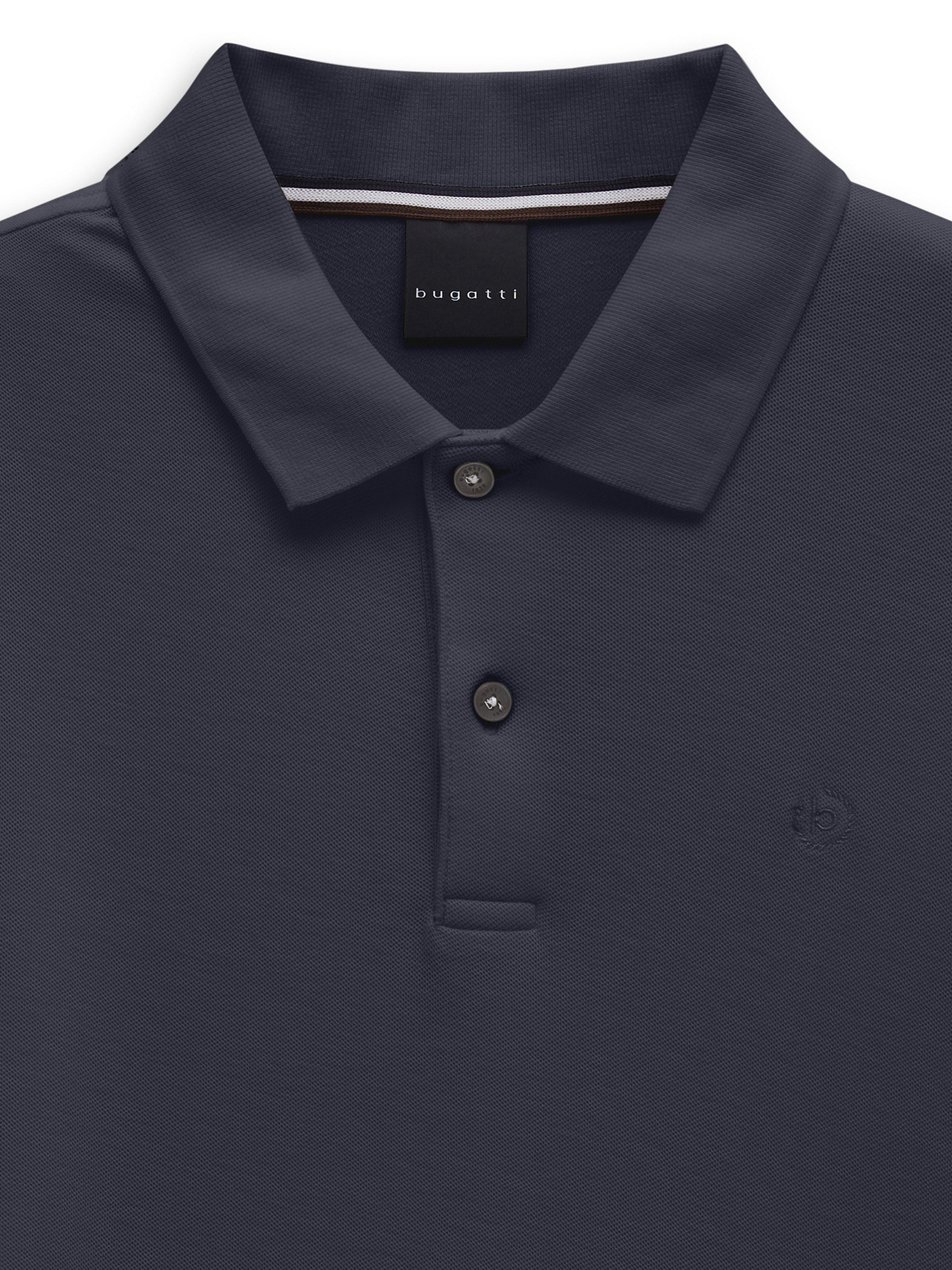 bugatti Poloshirt Modern Fit Modern Fit Baumwolle Langarm